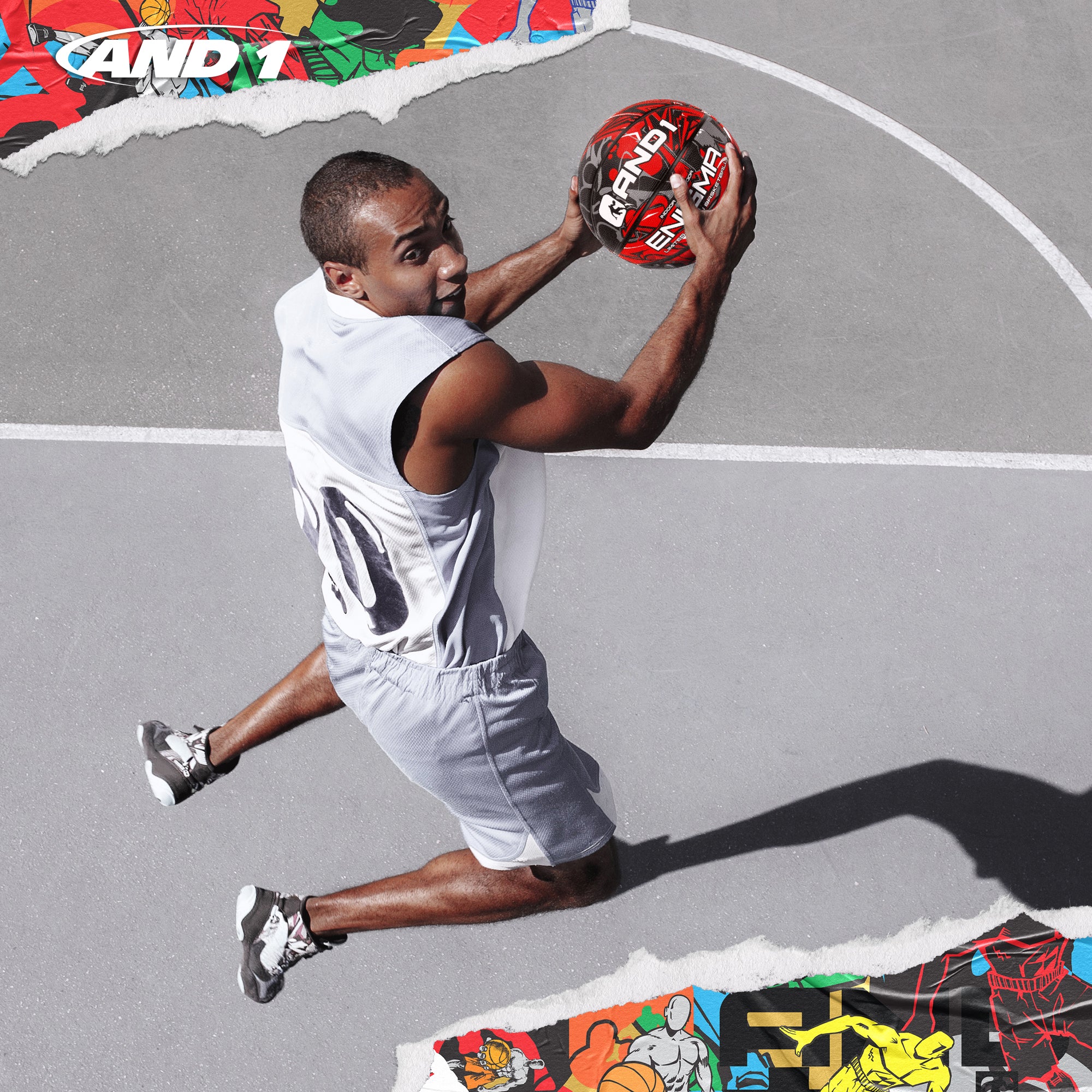 AND1 Enigma Basketball: Official Regulation Size 7 (29.5 inches)