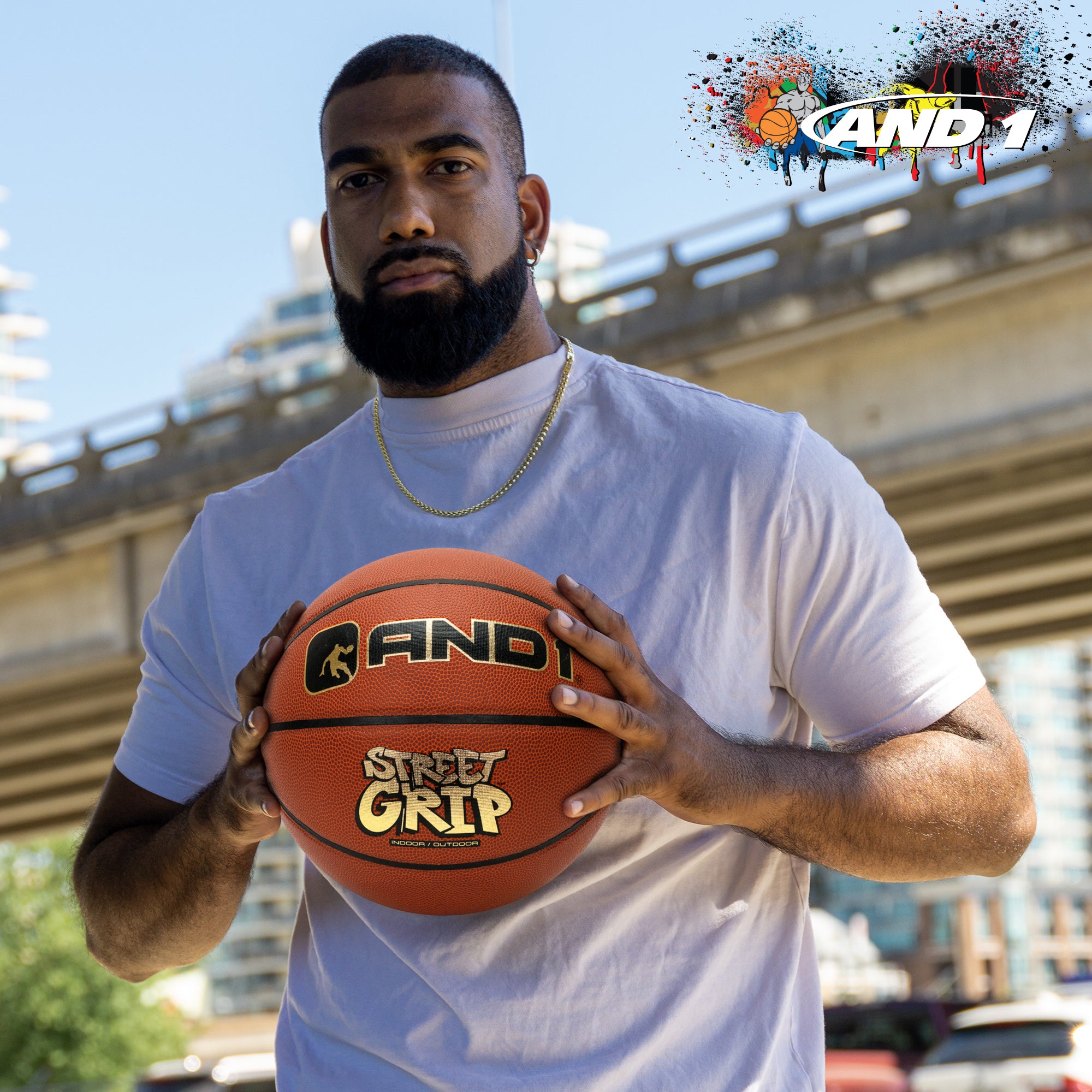 AND1 Street Grip Premium Composite Leather: Official Regulation Size 7 (29.5 inches)
