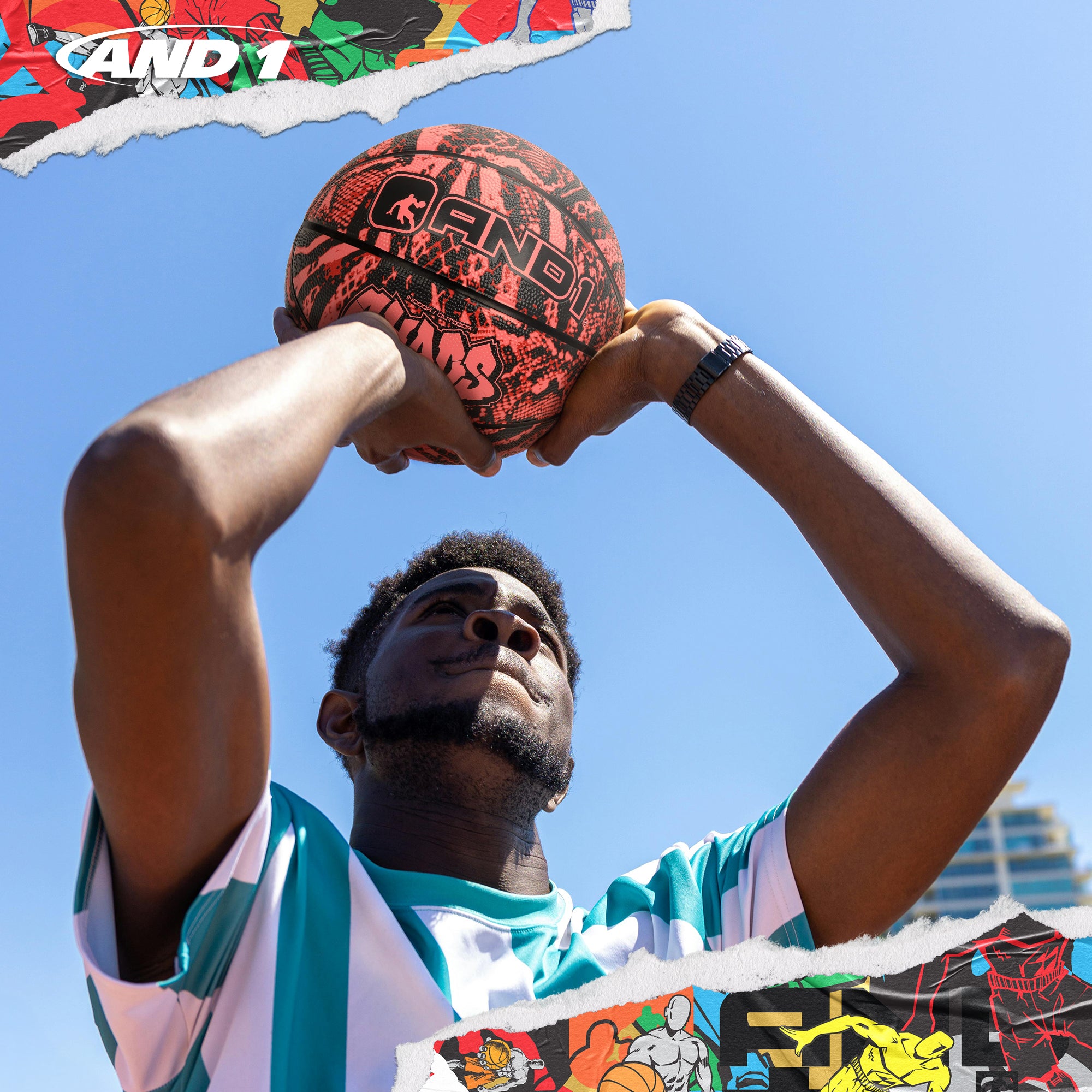 AND1 Chaos Basketball: Official Regulation Size 7 (29.5 inches)