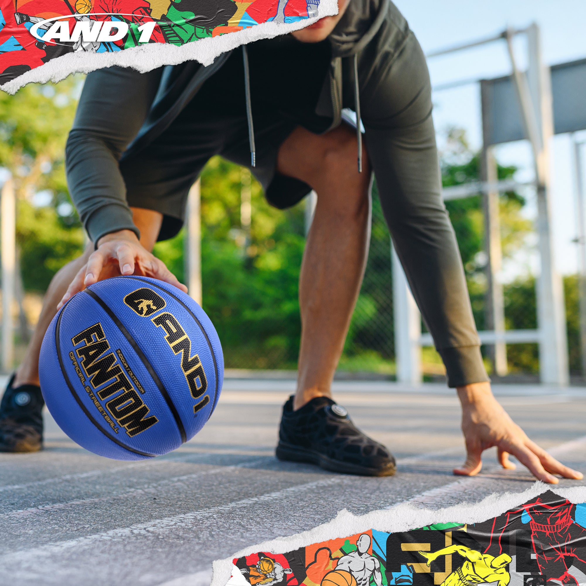 AND1 Fantom Basketball: Official Regulation Size 7 (29.5 inches)