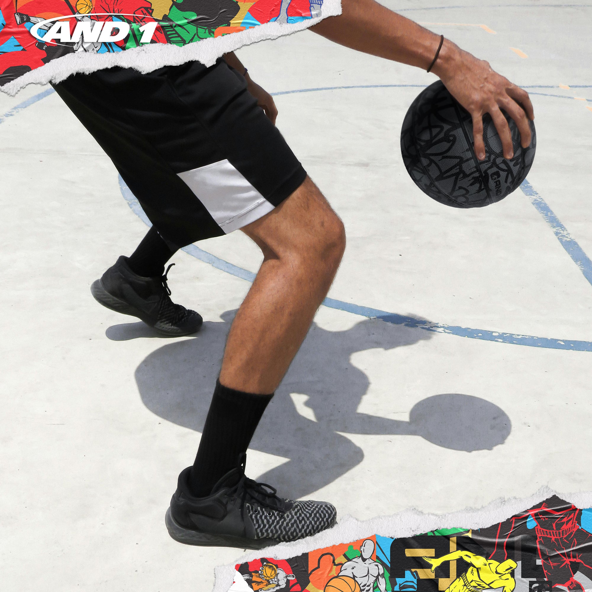 AND1 Graffiti Basketball: Official Regulation Size 7 (29.5 inches)