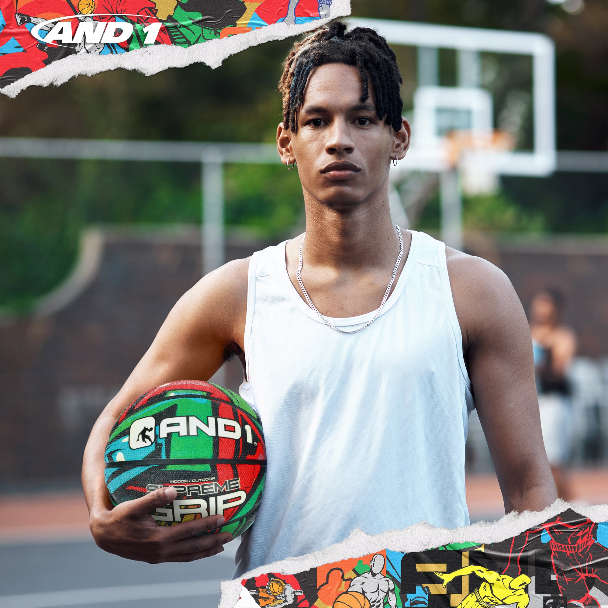 AND1 Supreme Grip Basketball: Official Regulation Size 7 (29.5 inches)