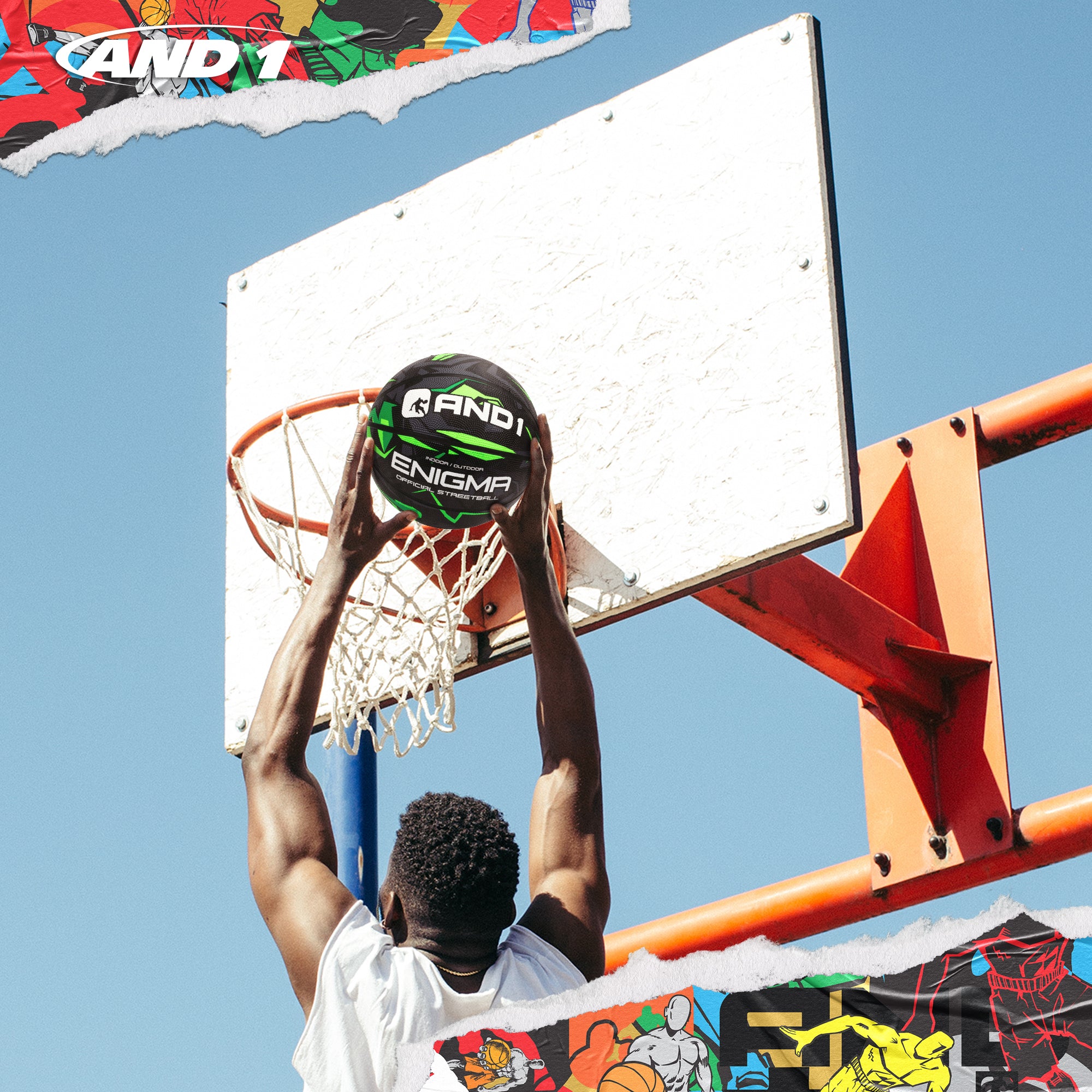 AND1 Enigma Basketball: Official Regulation Size 7 (29.5 inches)