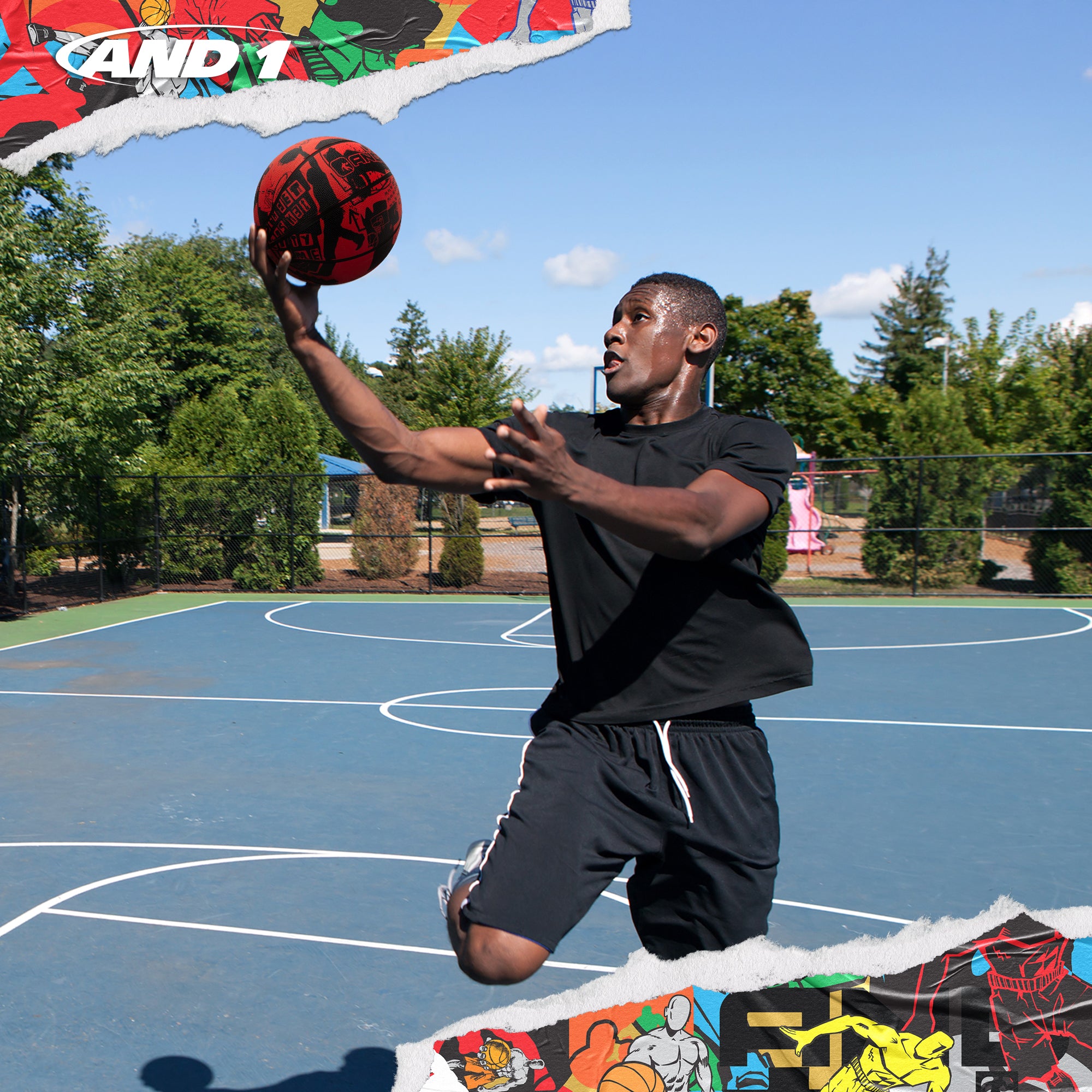 AND1 Street Art Basketball: Official Regulation Size 7 (29.5 inches)