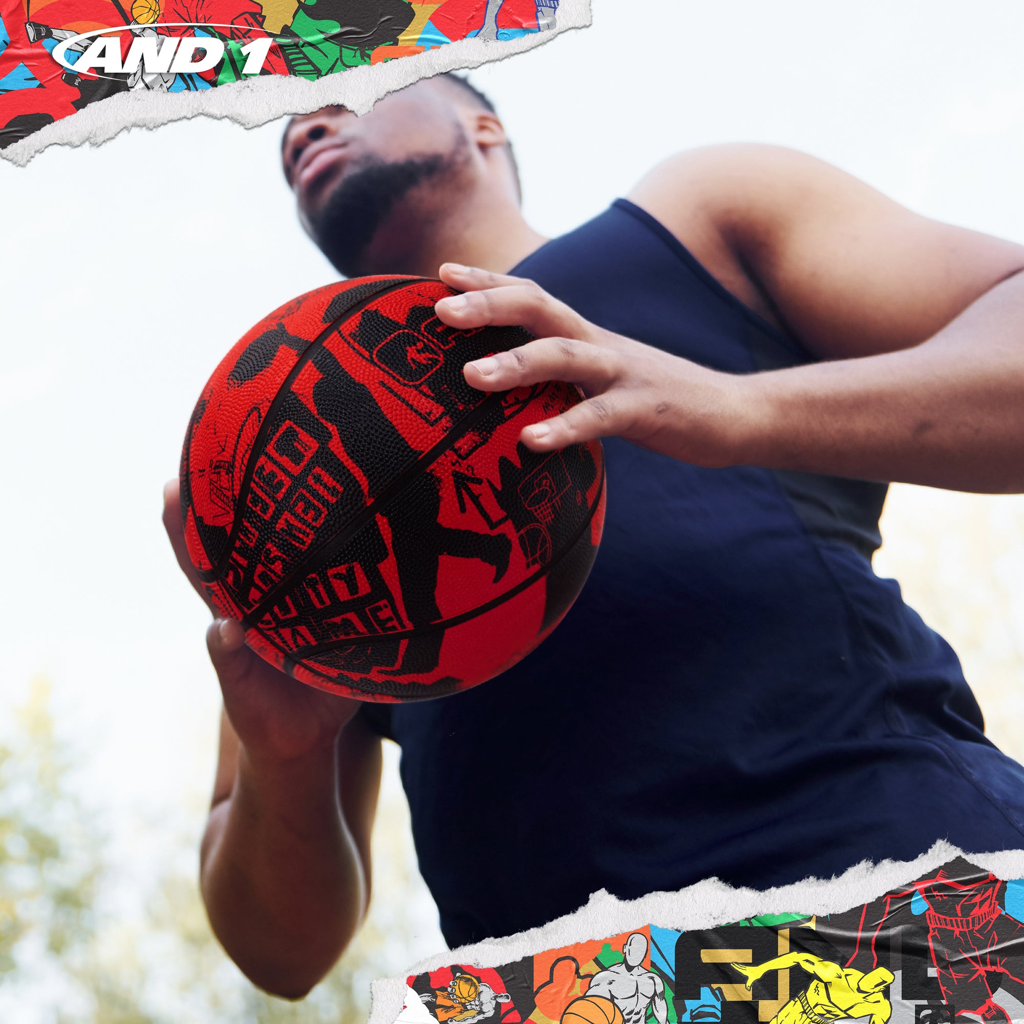AND1 Street Art Basketball: Official Regulation Size 7 (29.5 inches)