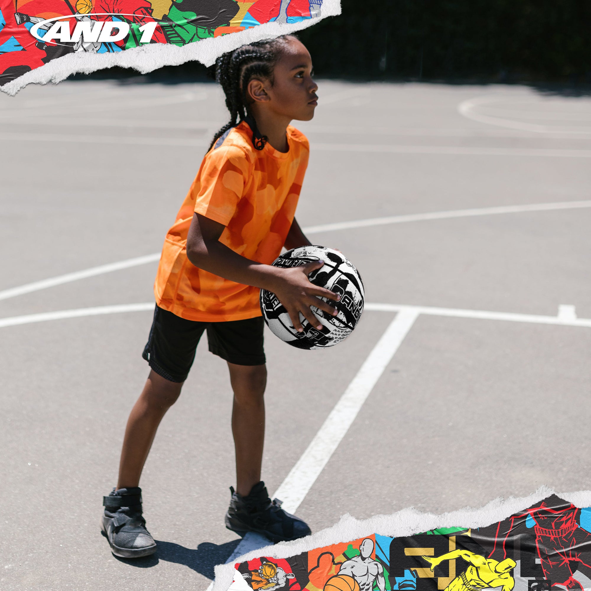 AND1 Street Art Basketball: Official Regulation Size 5 (27.5 inches)