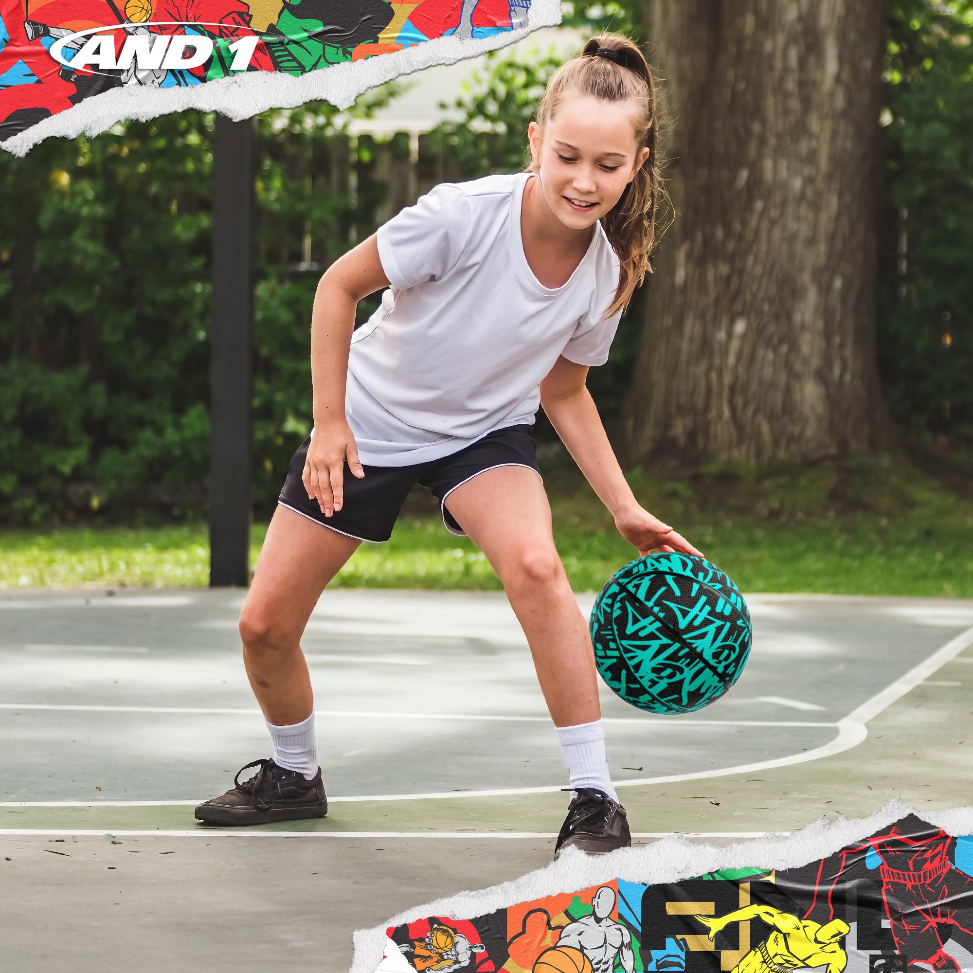 AND1 Street Ink Basketball: Official Regulation Size 6 (28.5 inches)