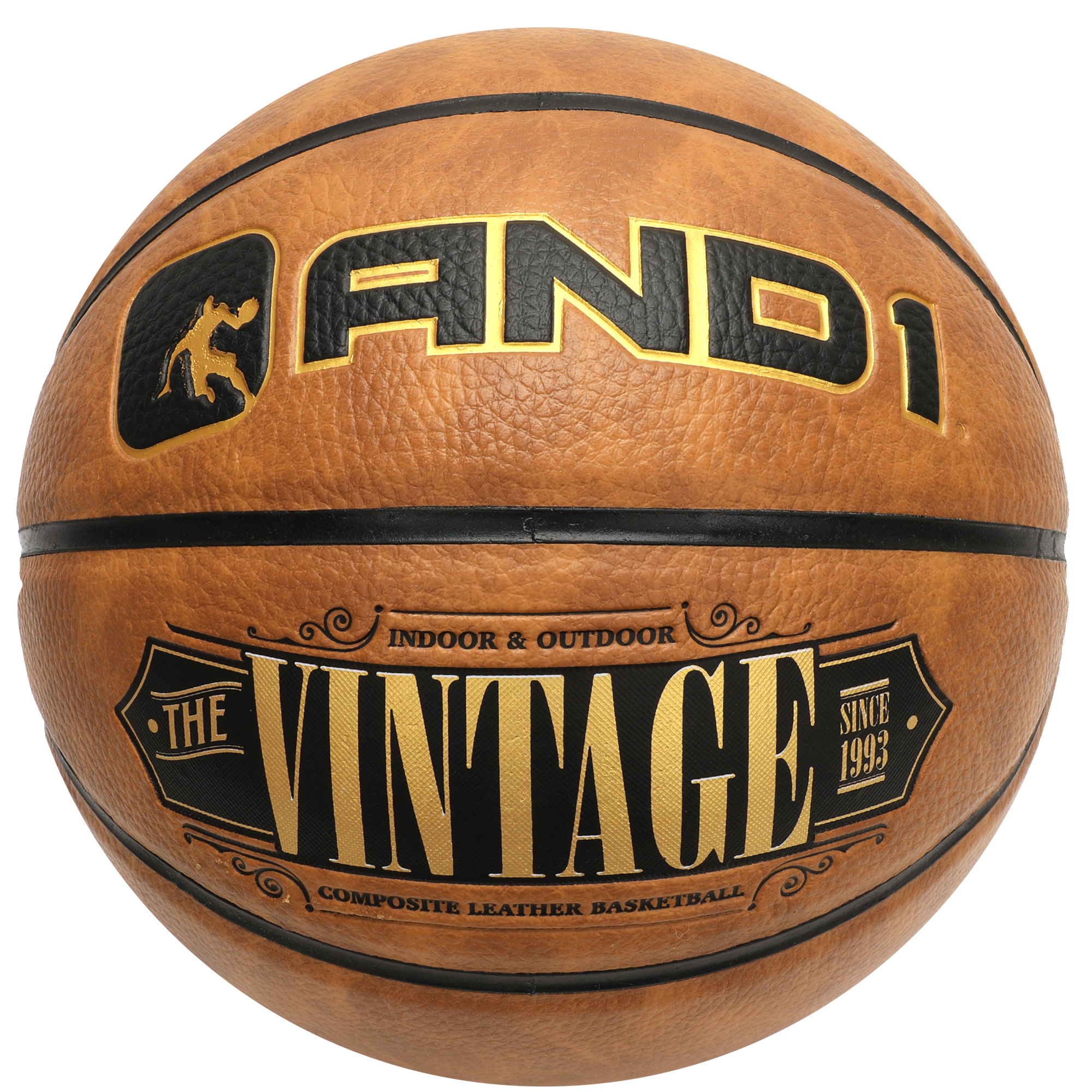 AND1 Vintage Premium Basketball: Official Regulation Size 7 (29.5 inches)
