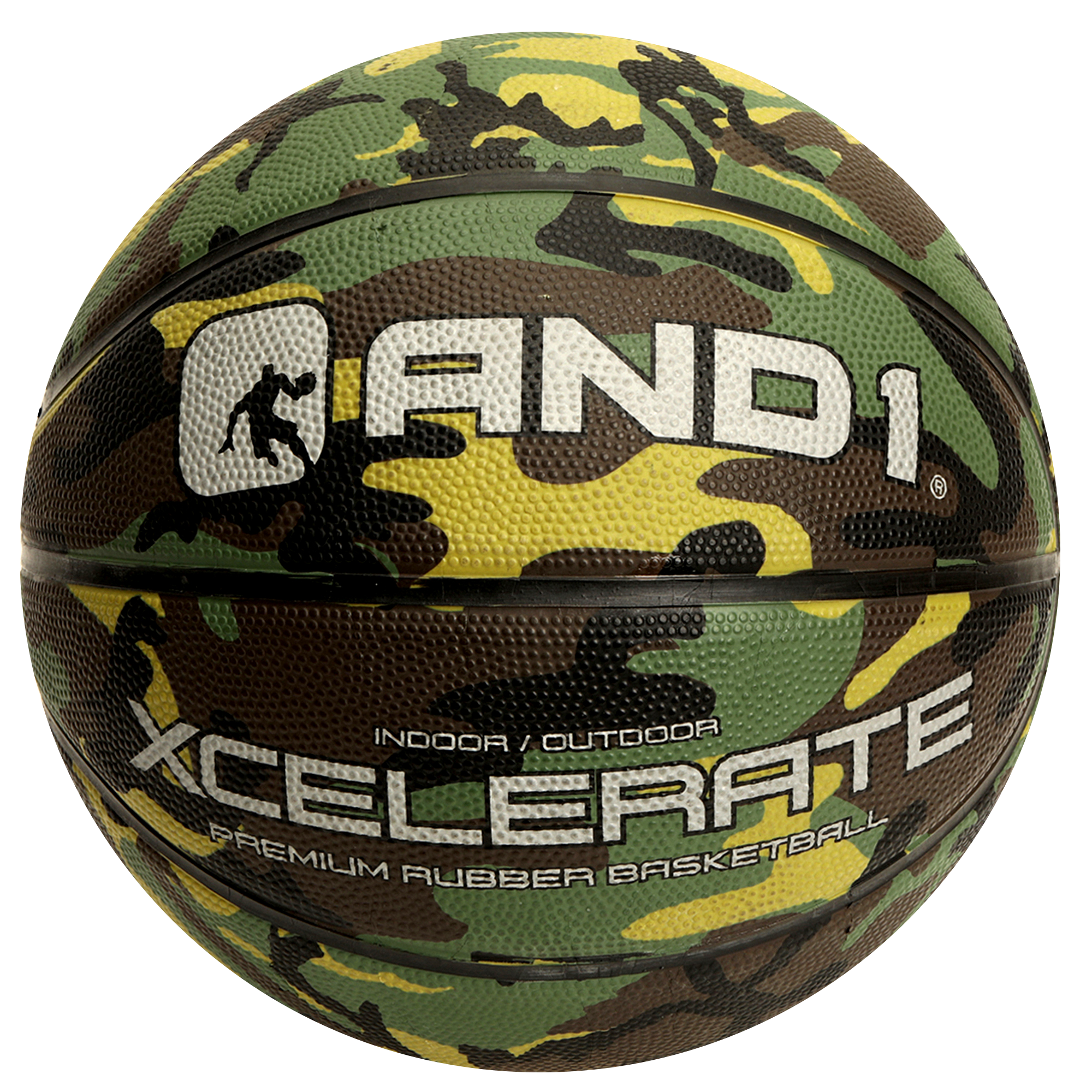 AND1 Xcelerate Rubber Basketball: Official Regulation Size 7 (29.5 inches)