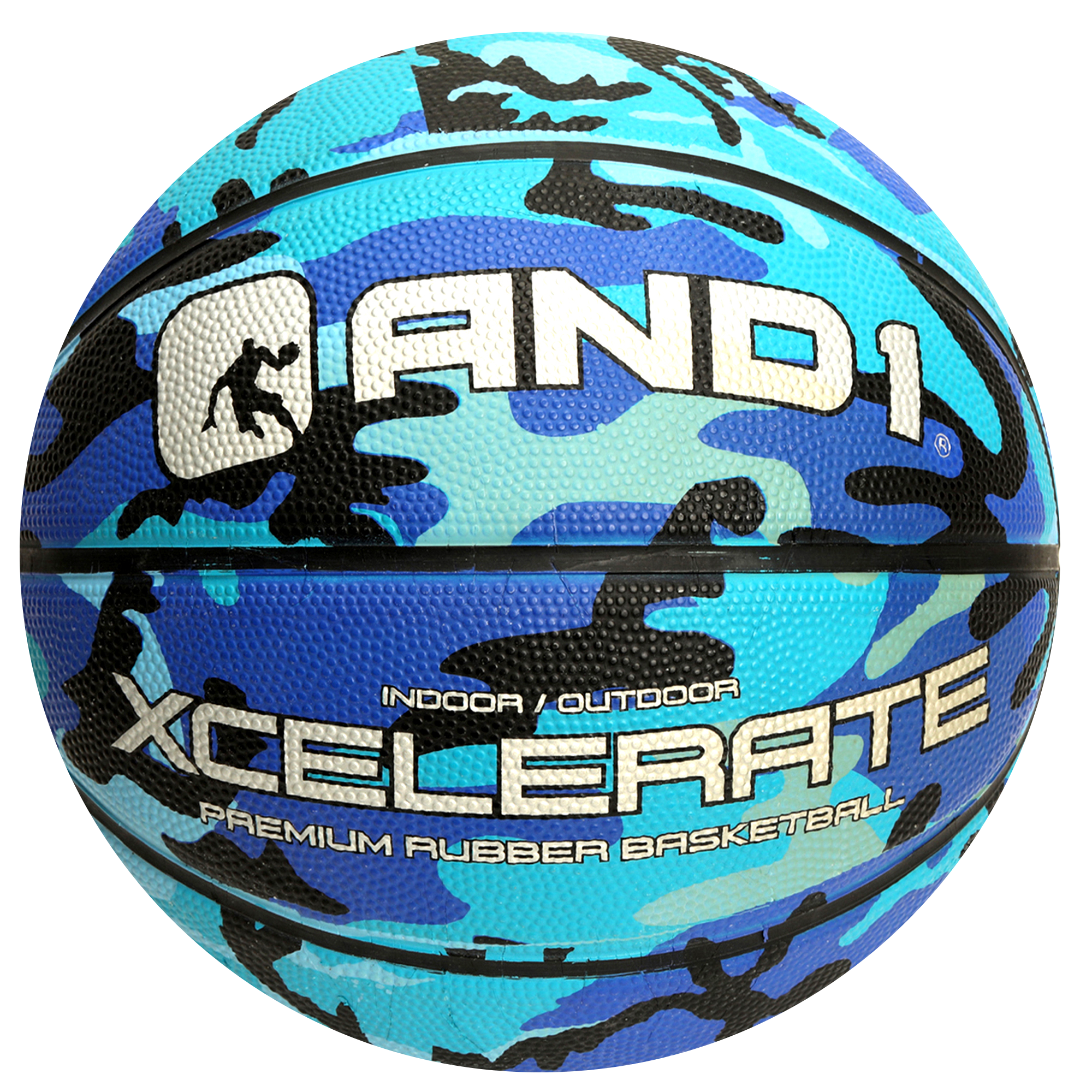 AND1 Xcelerate Rubber Basketball: Official Regulation Size 7 (29.5 inches)