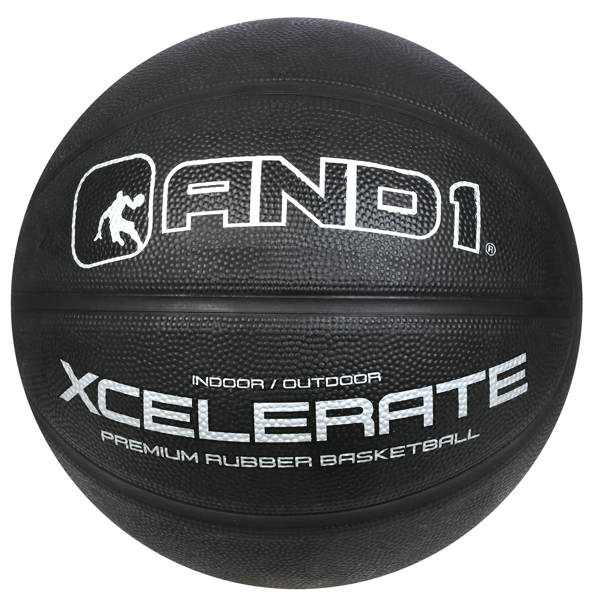 AND1 Xcelerate Rubber Basketball: Official Regulation Size 7 (29.5 inches)