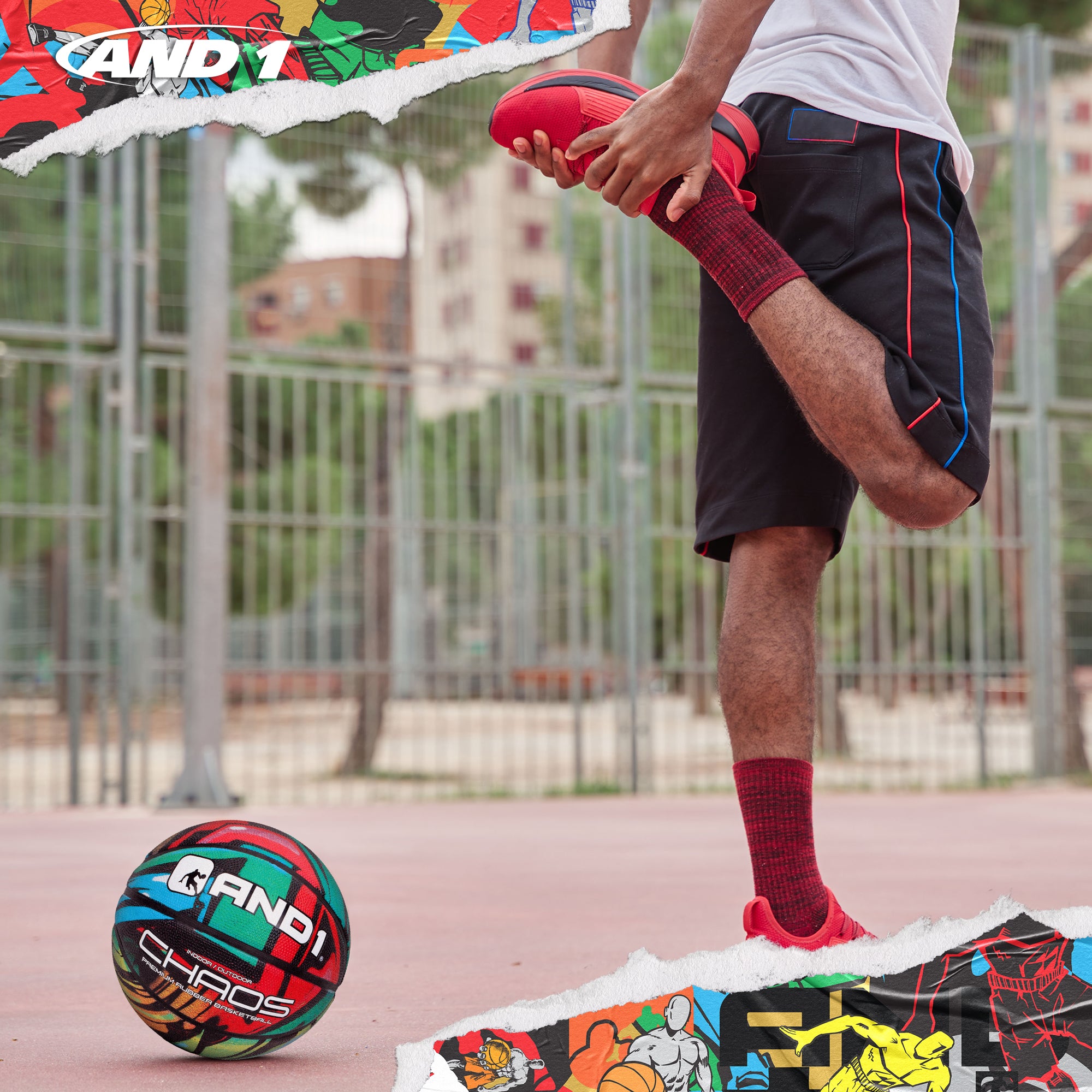AND1 Chaos Basketball: Official Regulation Size 7 (29.5 inches)