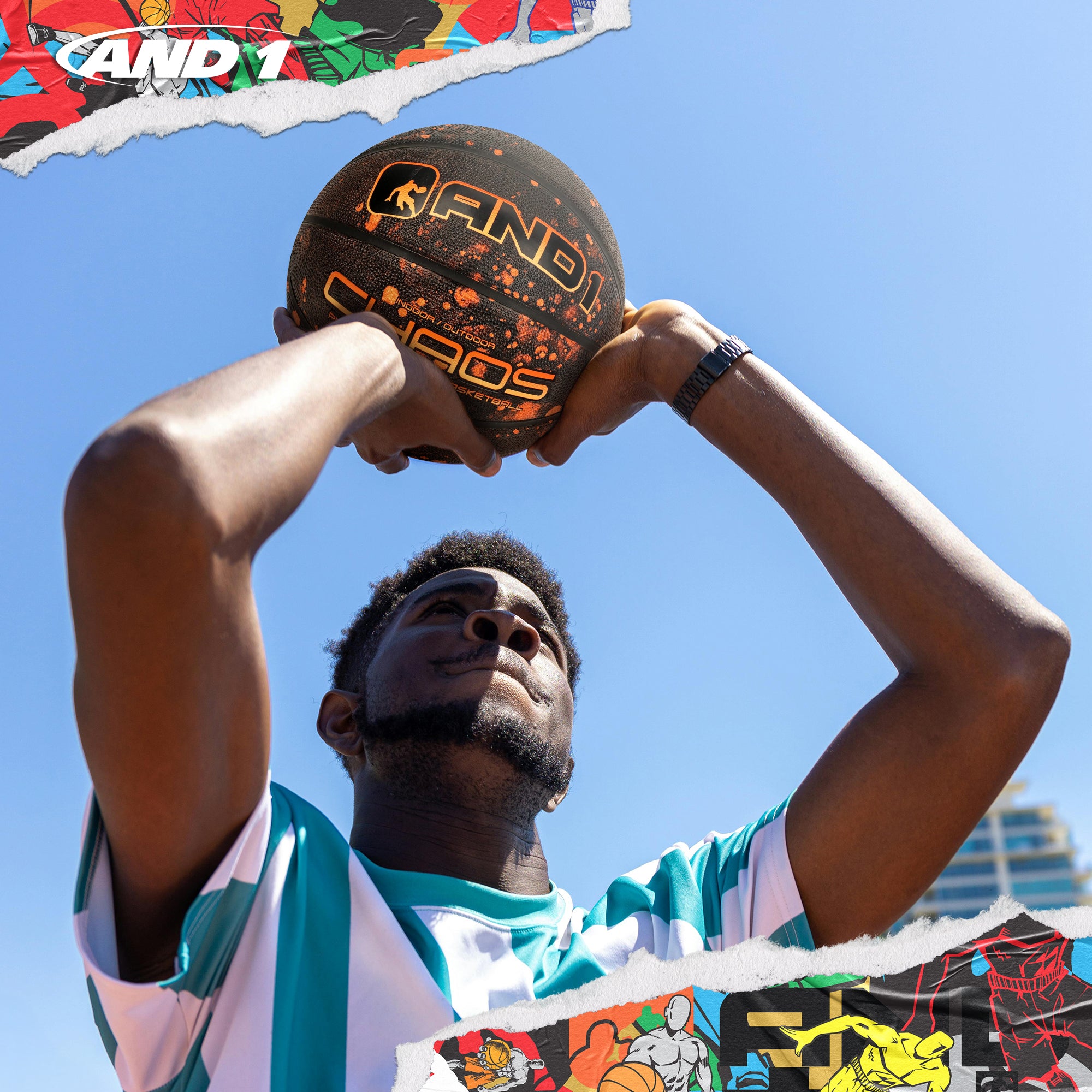 AND1 Chaos Basketball: Official Regulation Size 7 (29.5 inches)