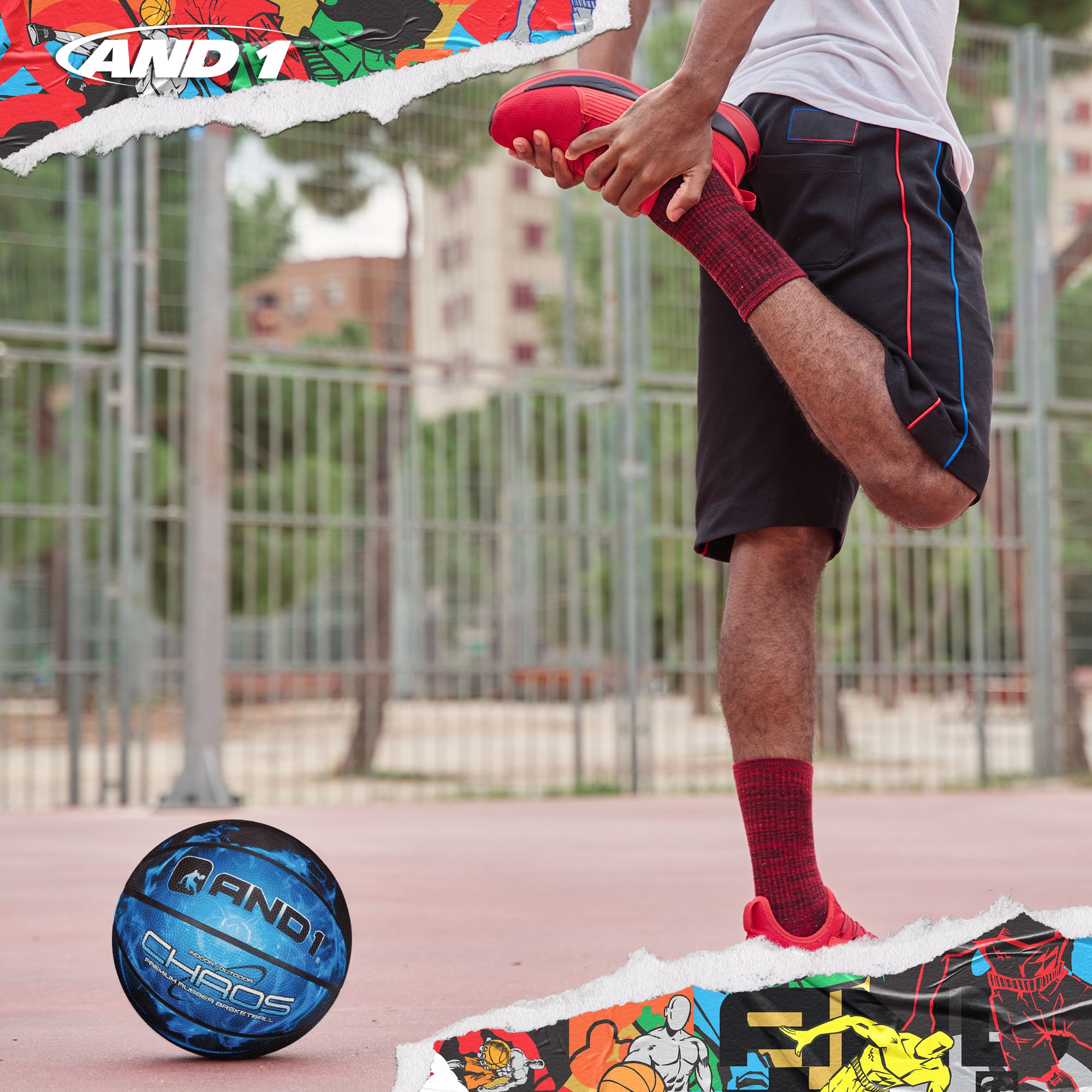 AND1 Chaos Basketball: Official Regulation Size 7 (29.5 inches)