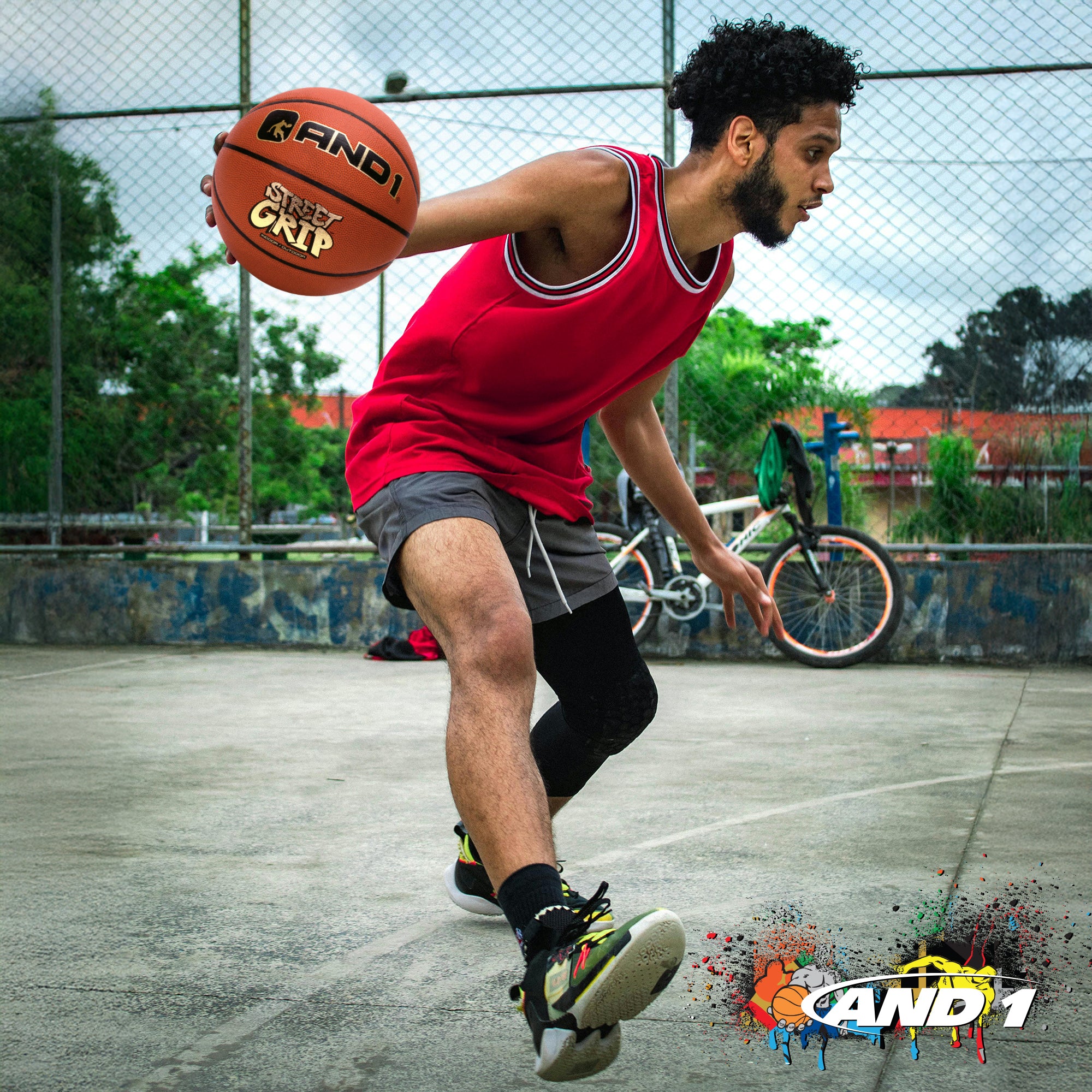 AND1 Street Grip Premium Composite Leather: Official Regulation Size 7 (29.5 inches)