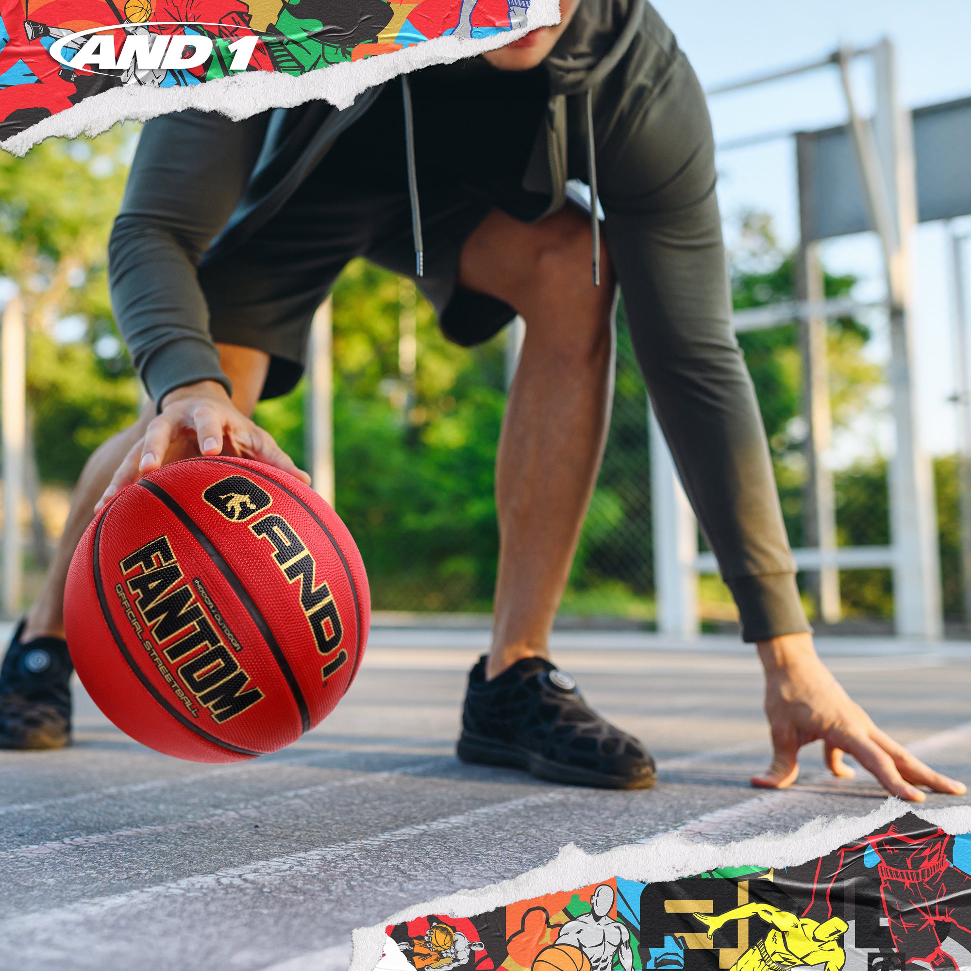 AND1 Fantom Basketball: Official Regulation Size 7 (29.5 inches)