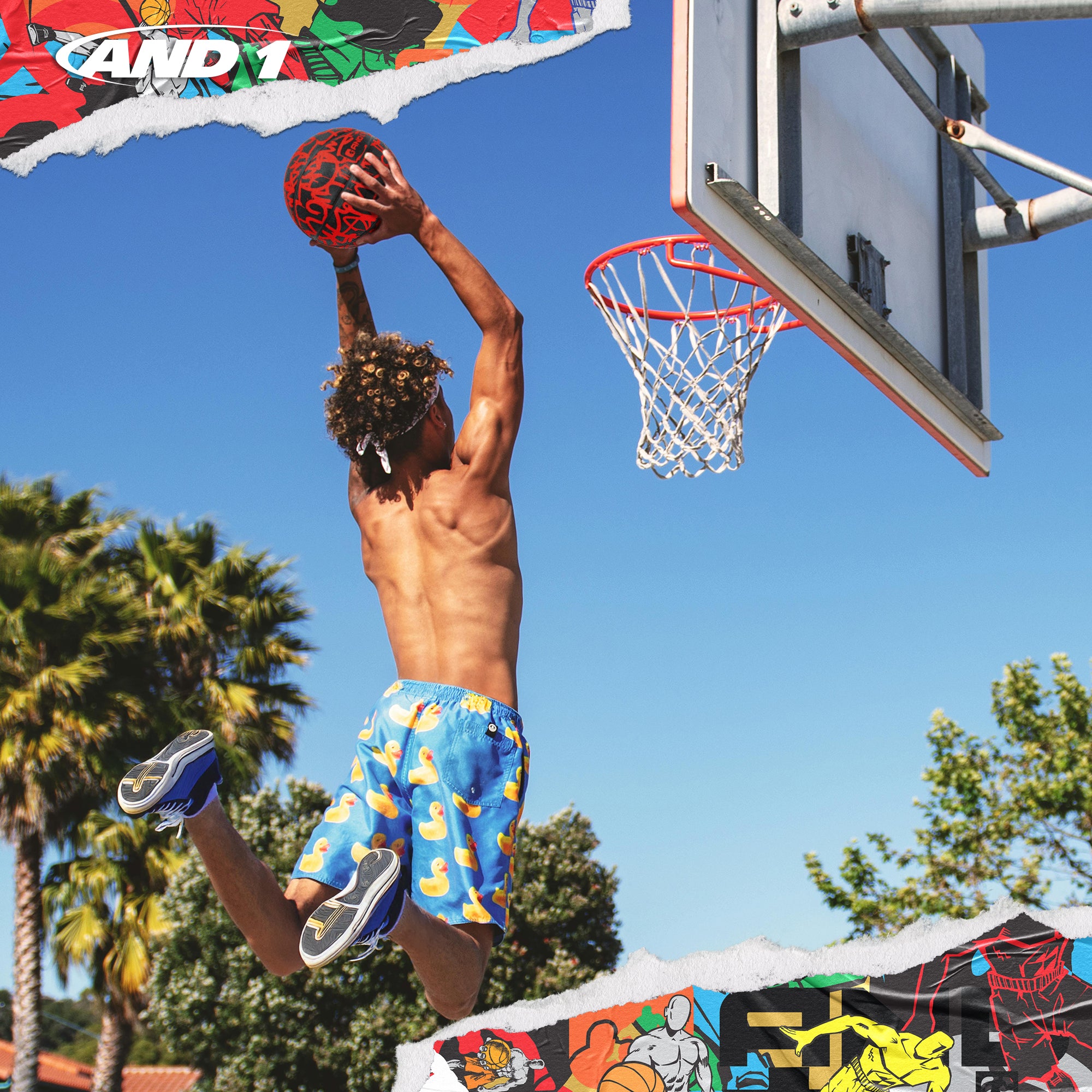 AND1 Graffiti Basketball: Official Regulation Size 7 (29.5 inches)