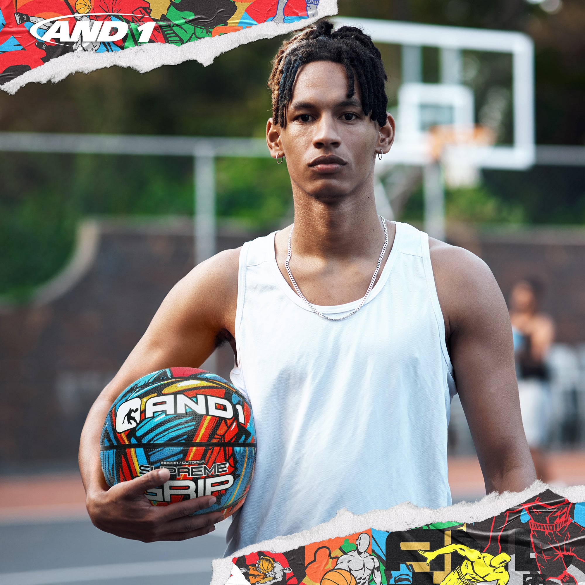 AND1 Supreme Grip Basketball: Official Regulation Size 7 (29.5 inches)