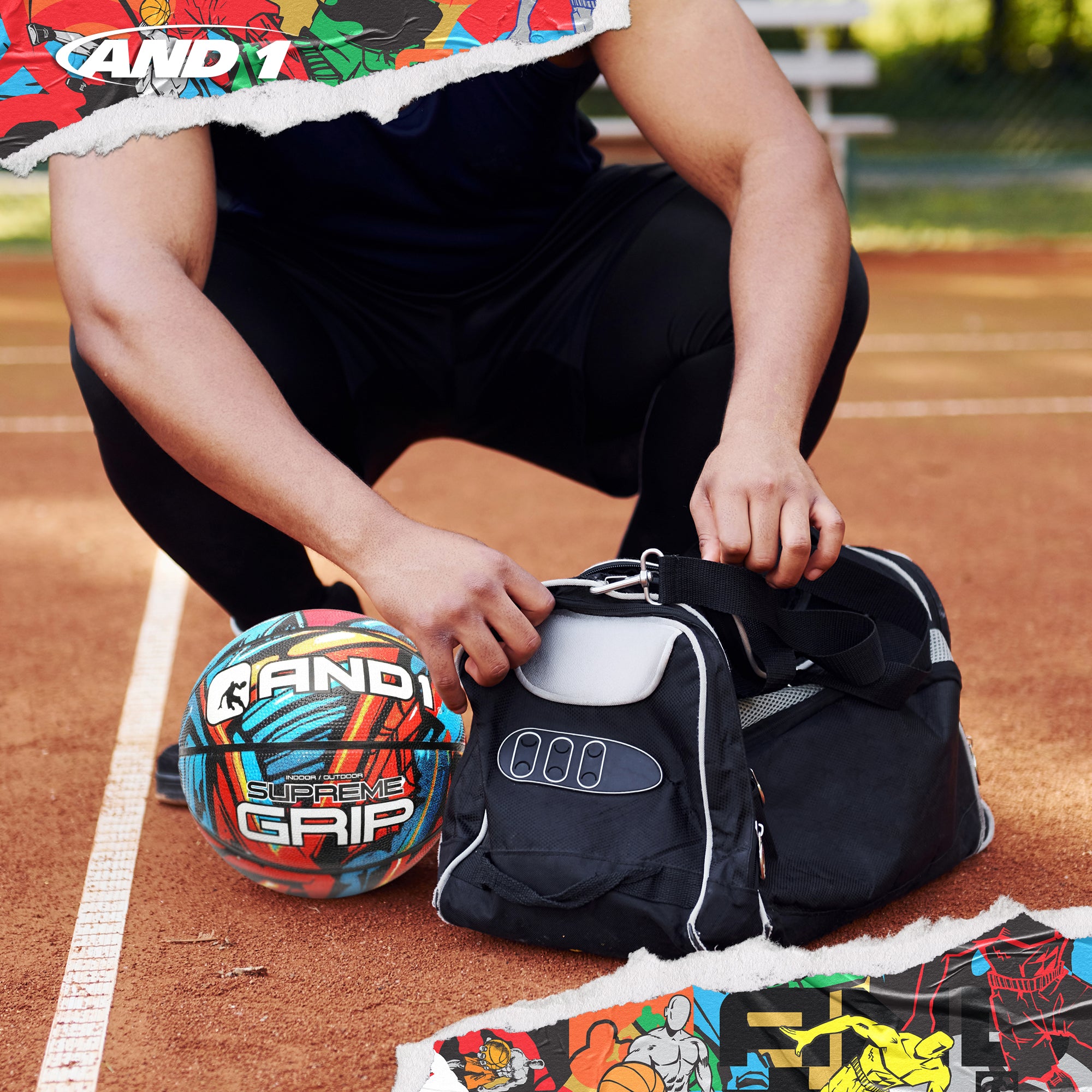 AND1 Supreme Grip Basketball: Official Regulation Size 7 (29.5 inches)