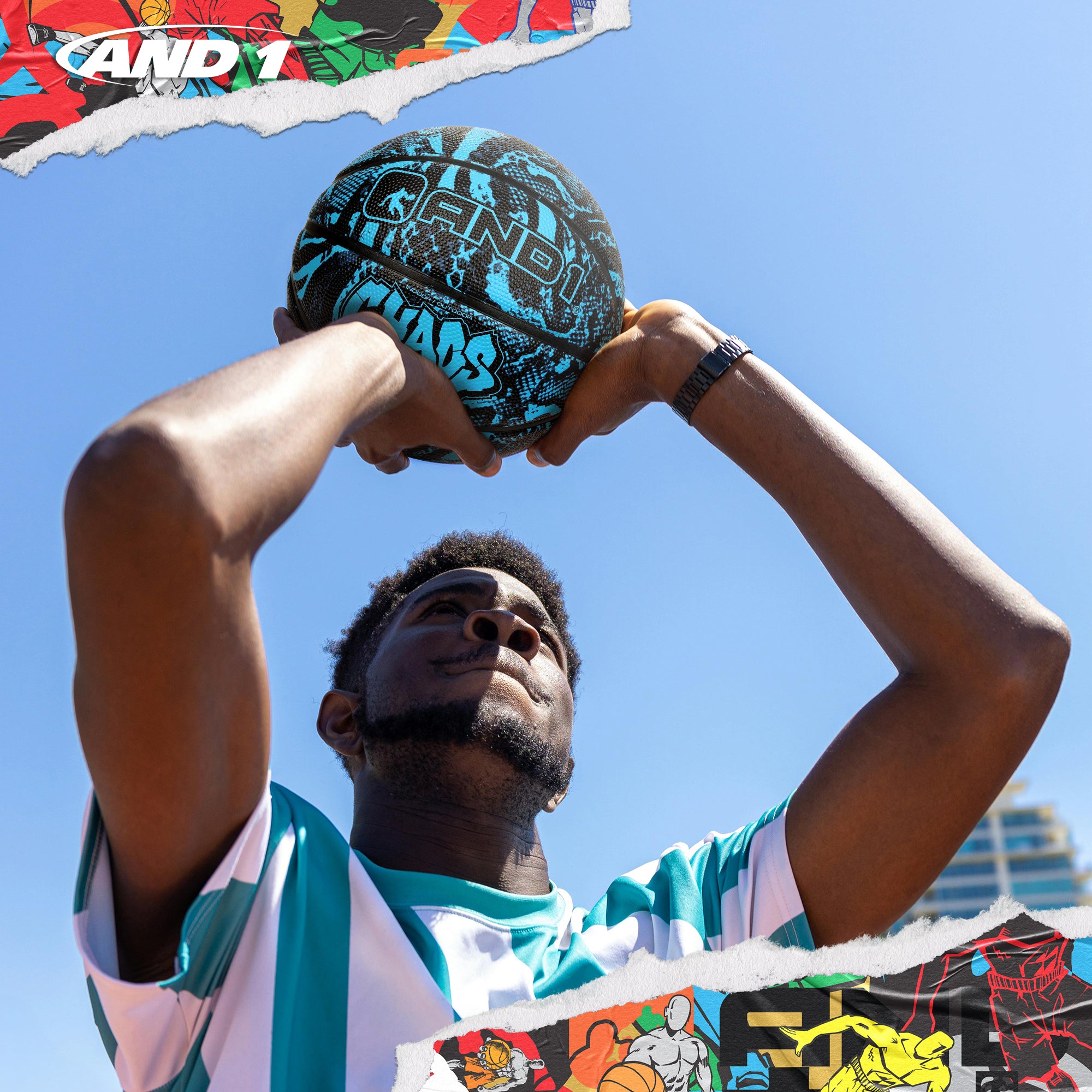 AND1 Chaos Basketball: Official Regulation Size 7 (29.5 inches)