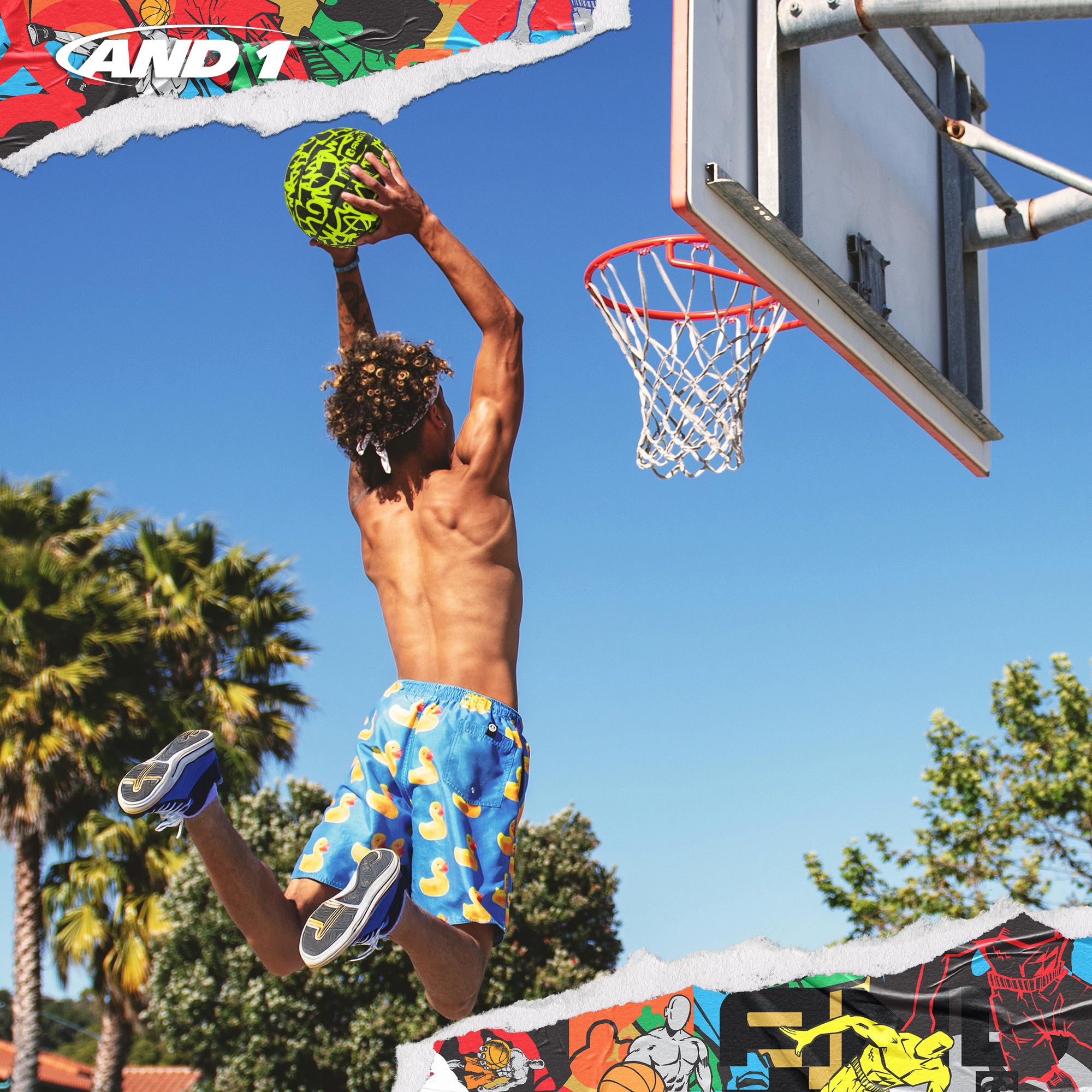AND1 Graffiti Basketball: Official Regulation Size 7 (29.5 inches)