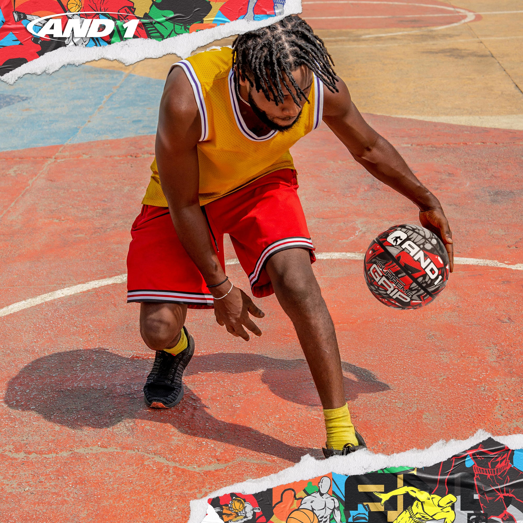 AND1 Supreme Grip Basketball: Official Regulation Size 7 (29.5 inches)