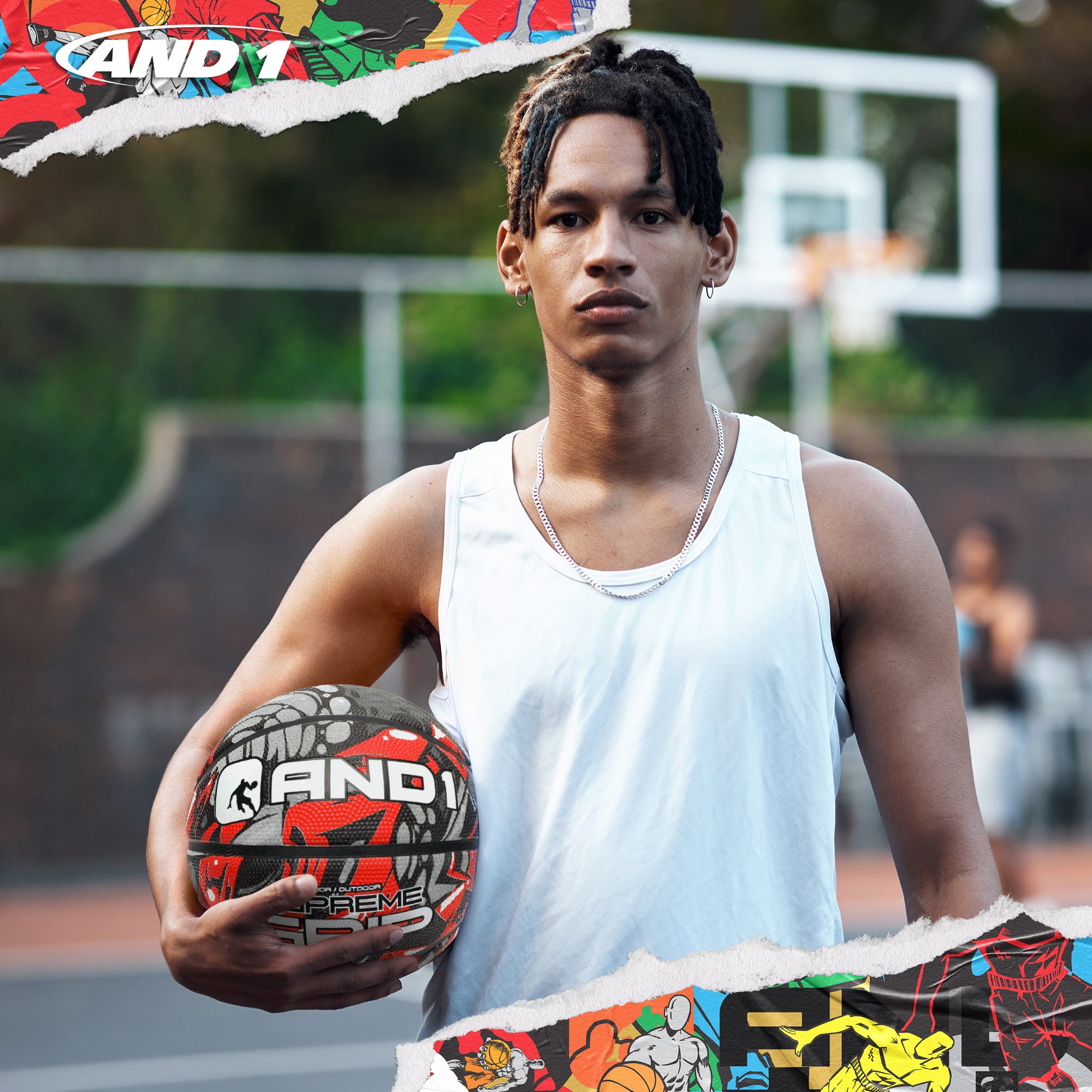 AND1 Supreme Grip Basketball: Official Regulation Size 7 (29.5 inches)