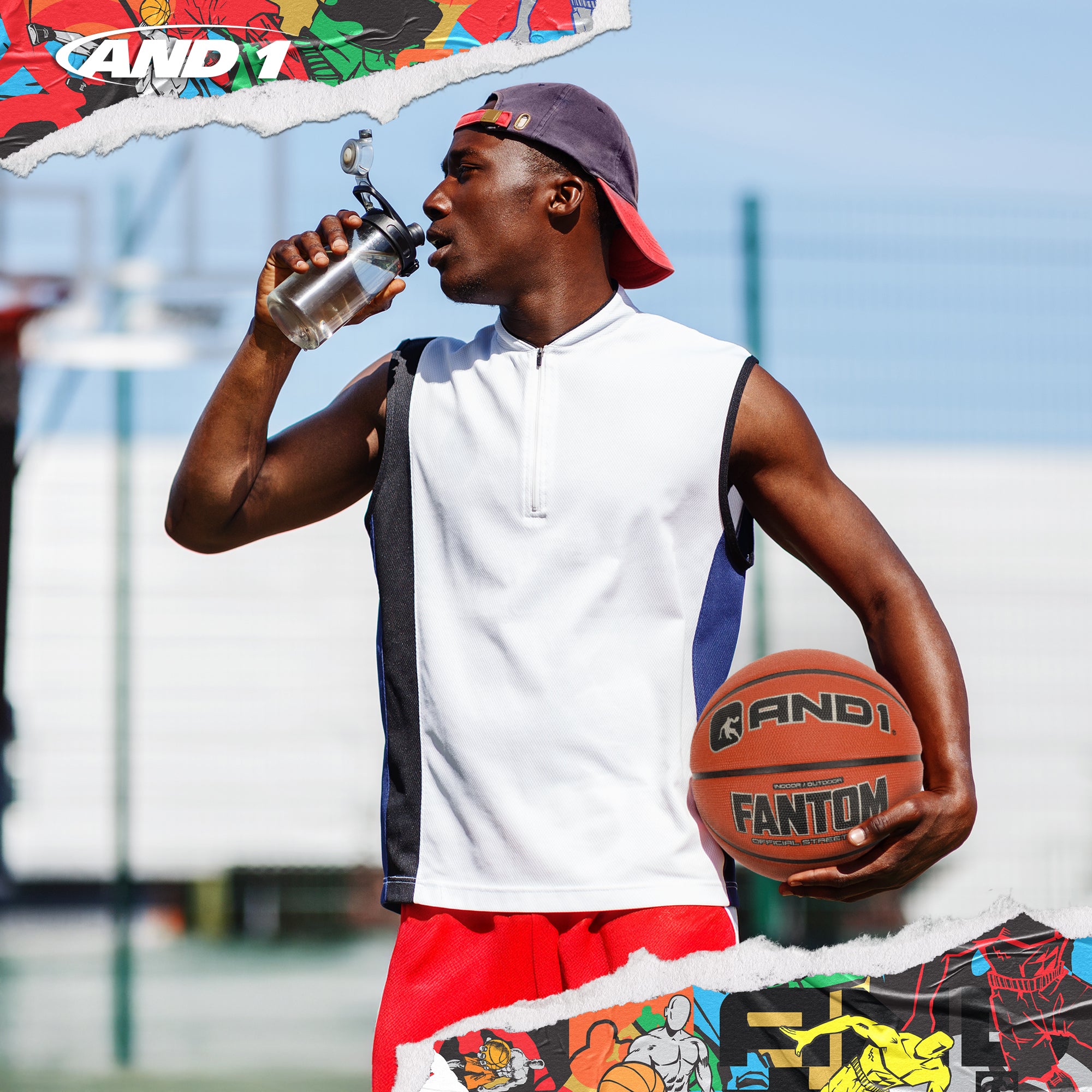 AND1 Fantom Basketball: Official Regulation Size 7 (29.5 inches)