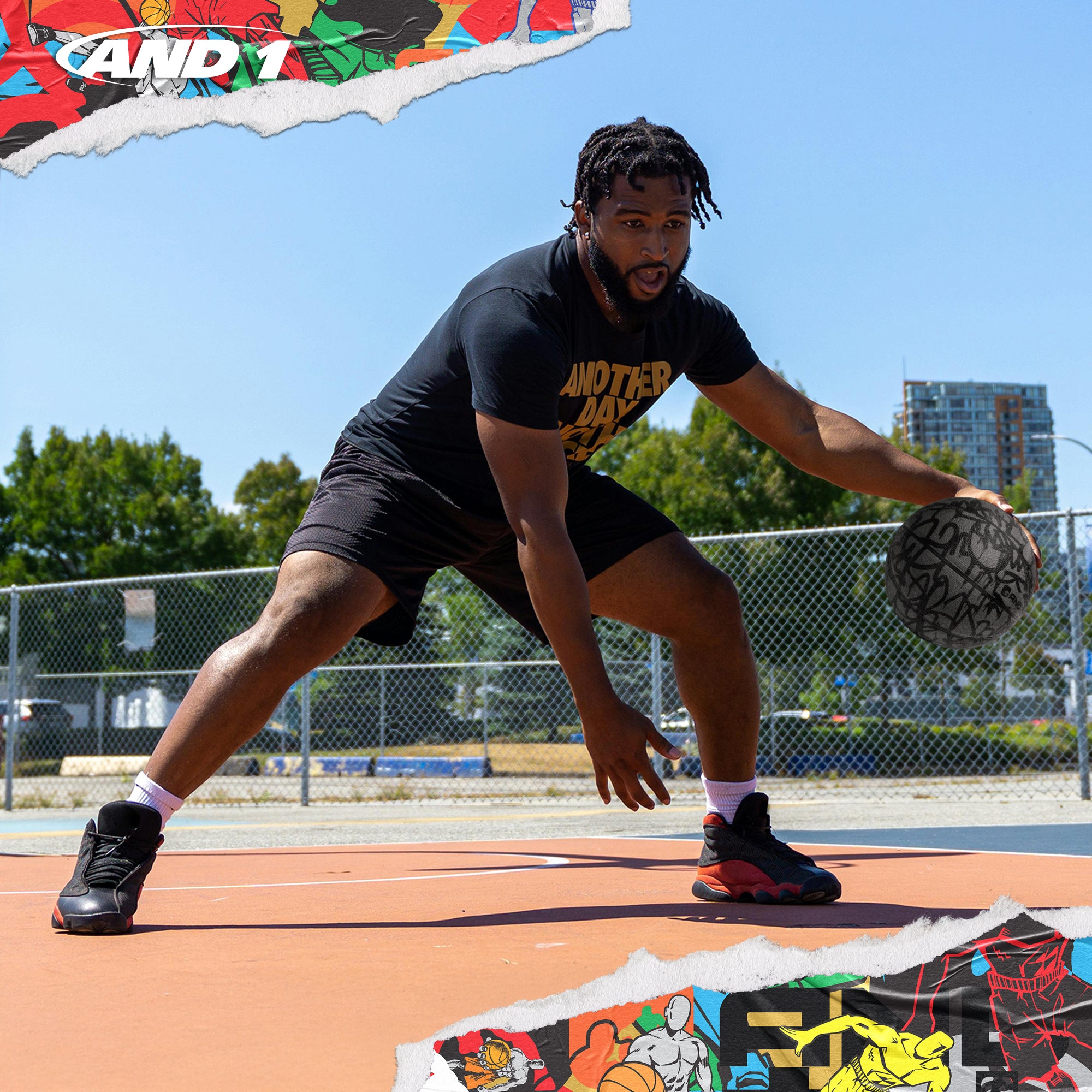 AND1 Graffiti Basketball: Official Regulation Size 7 (29.5 inches)