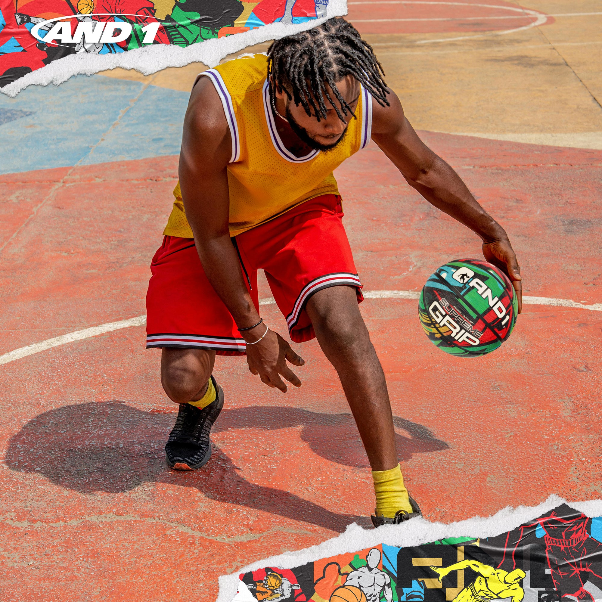 AND1 Supreme Grip Basketball: Official Regulation Size 7 (29.5 inches)