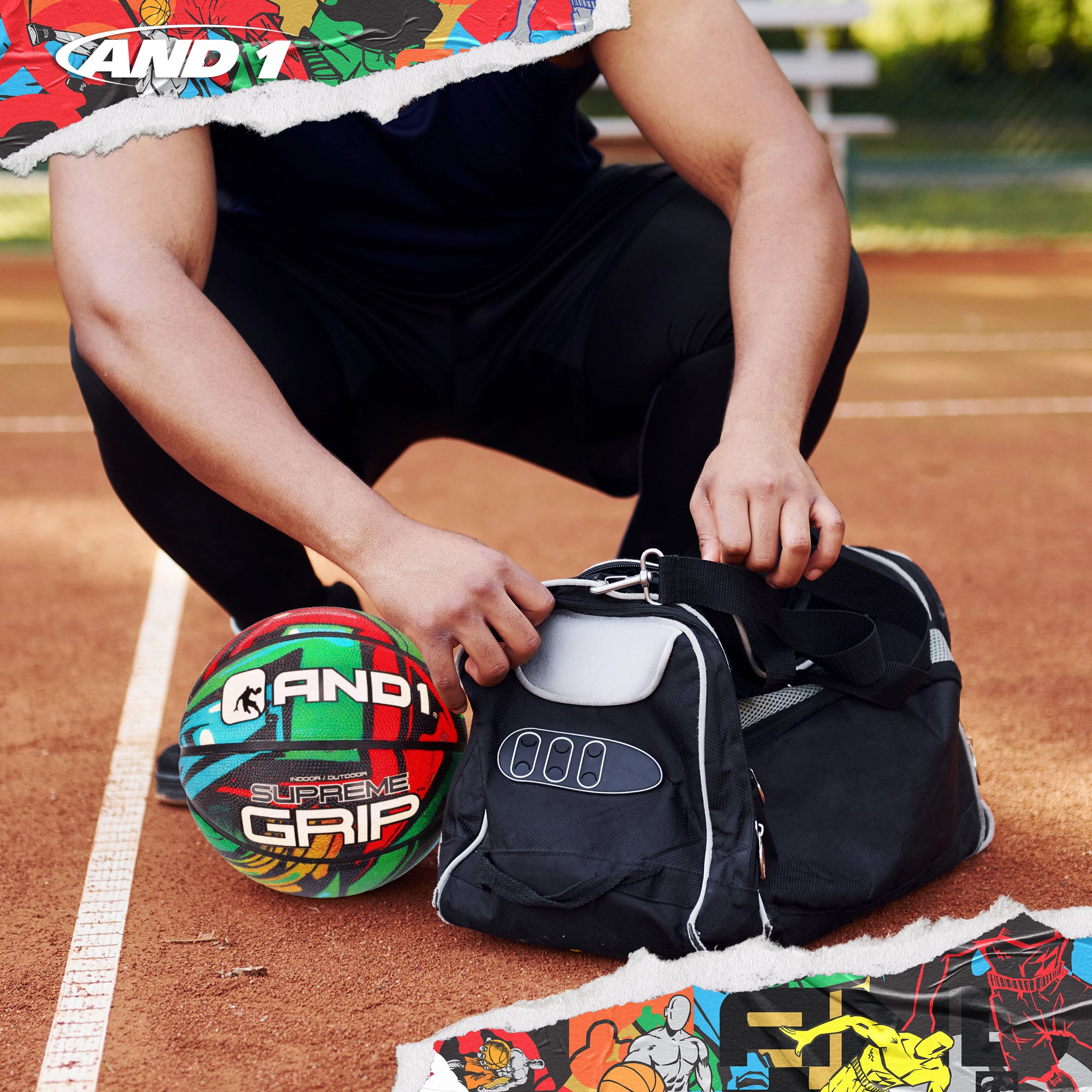 AND1 Supreme Grip Basketball: Official Regulation Size 7 (29.5 inches)