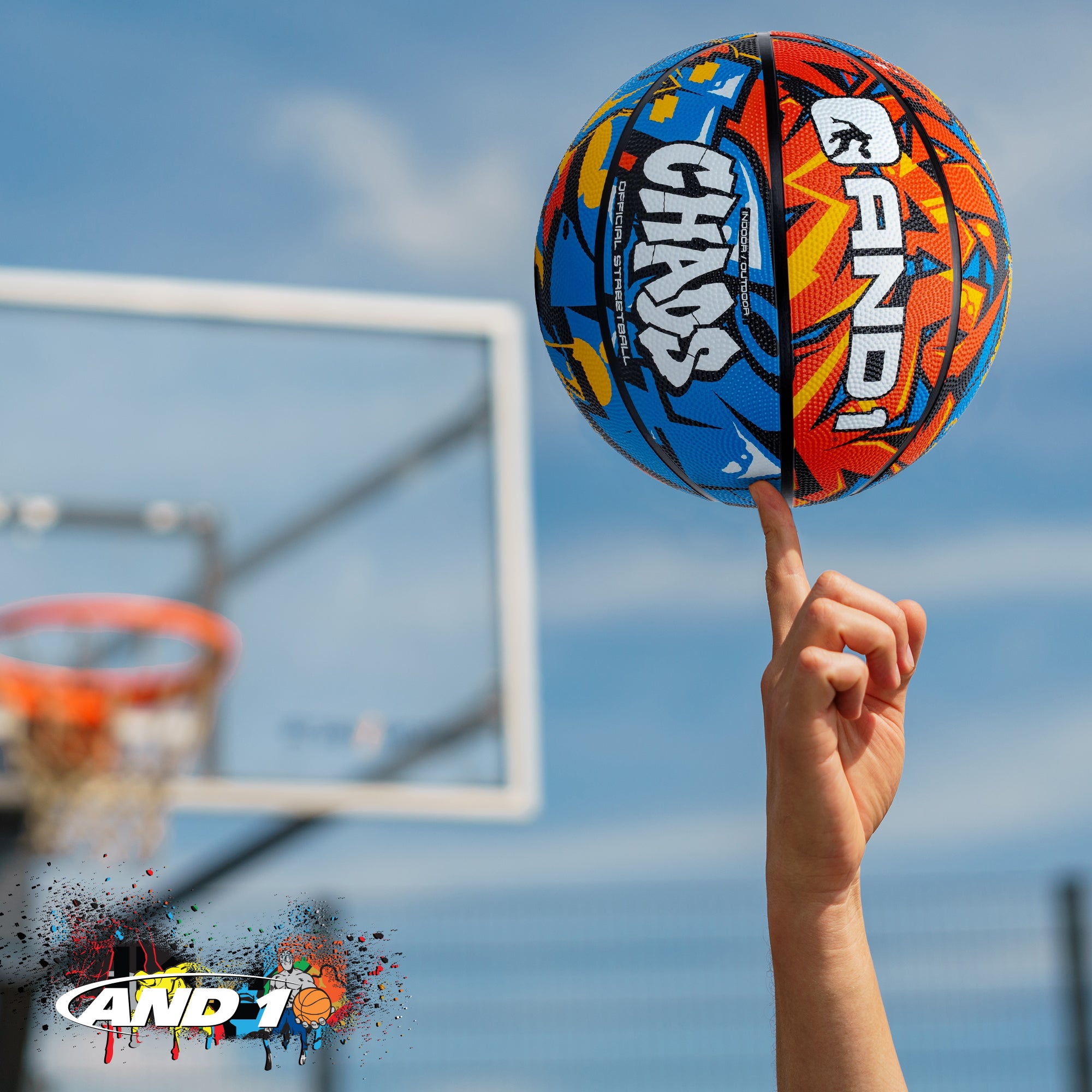 AND1 Chaos Basketball: Official Regulation Size 7 (29.5 inches)