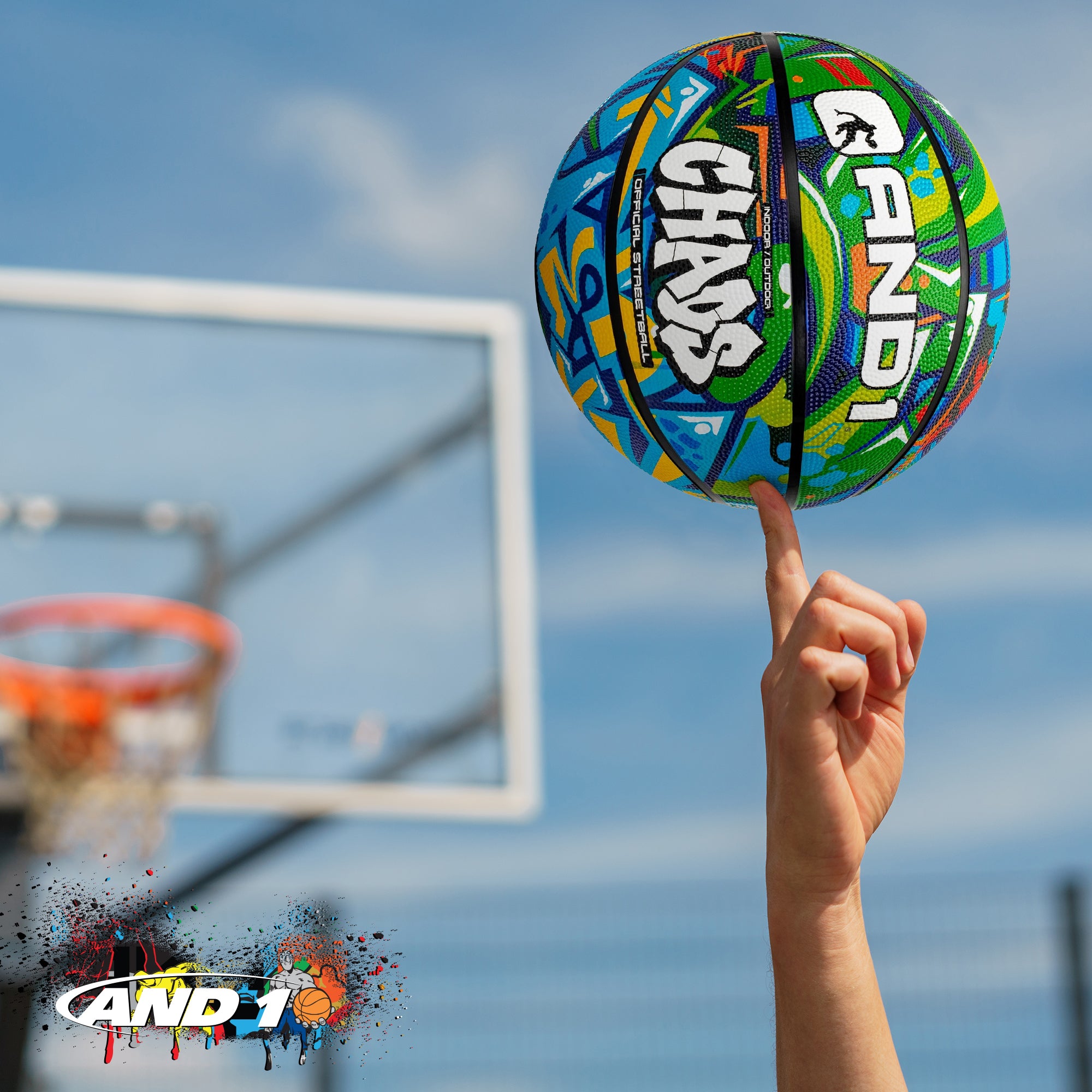 AND1 Chaos Basketball: Official Regulation Size 7 (29.5 inches)