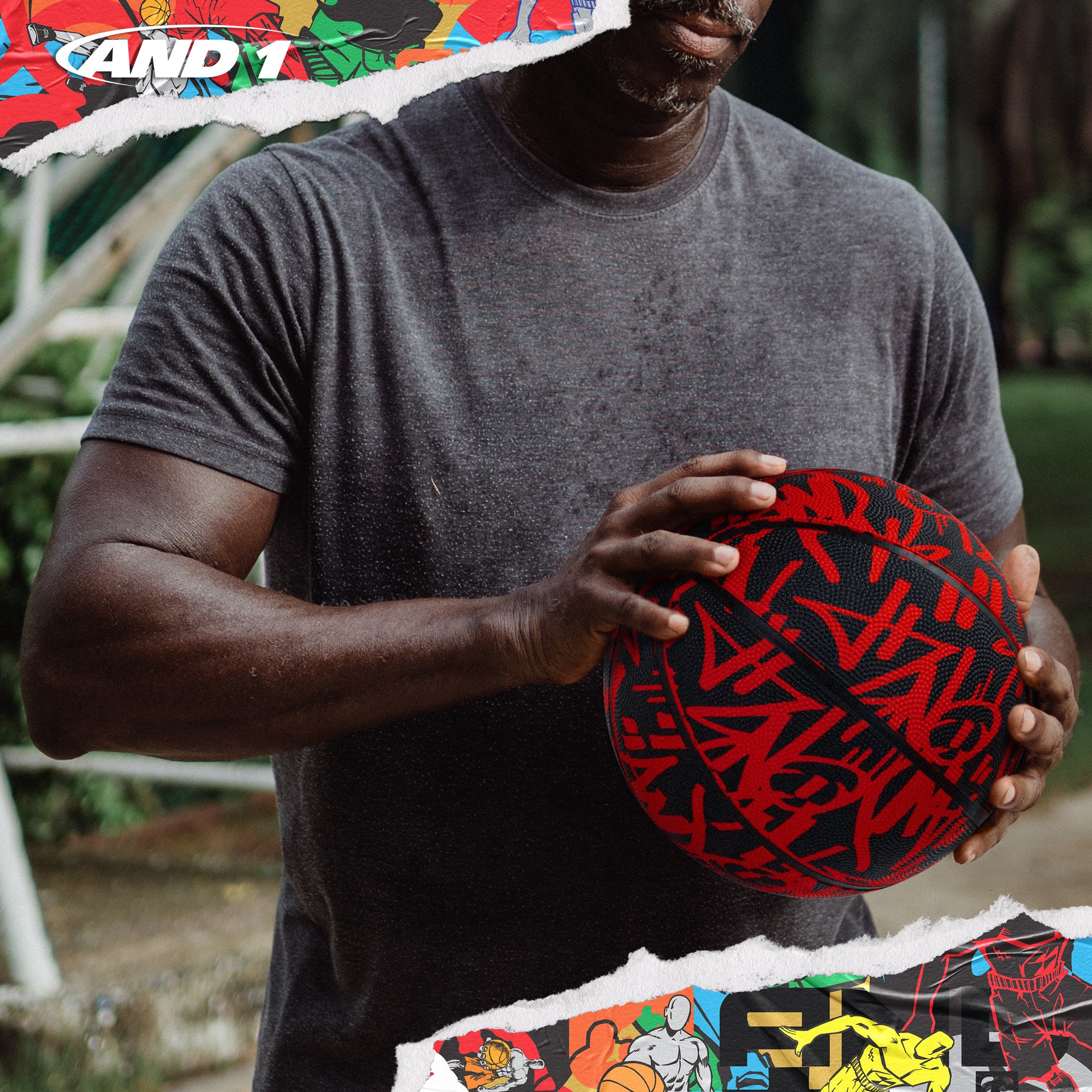 AND1 Street Ink Basketball: Official Regulation Size 7 (29.5 inches)