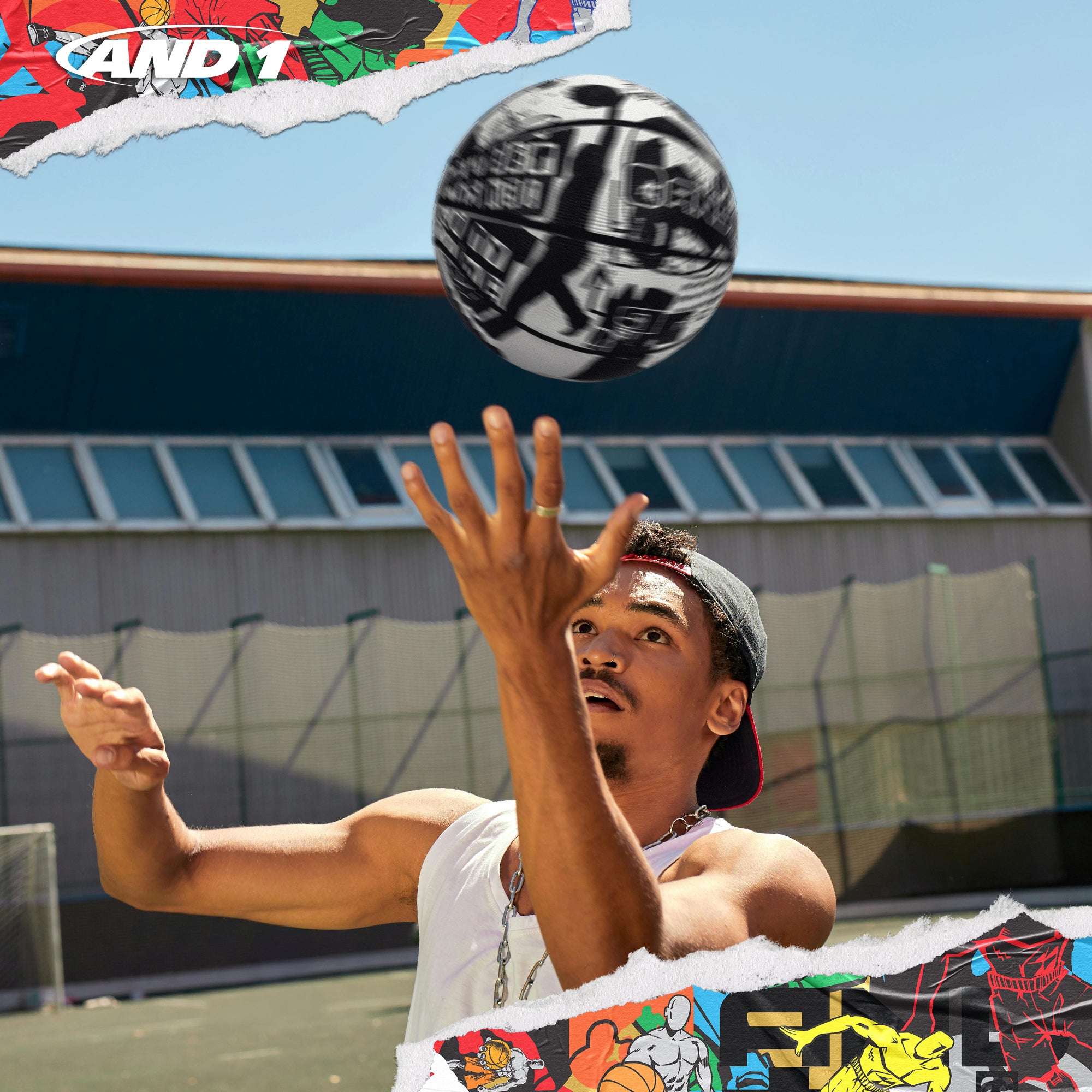 AND1 Street Art Basketball: Official Regulation Size 7 (29.5 inches)