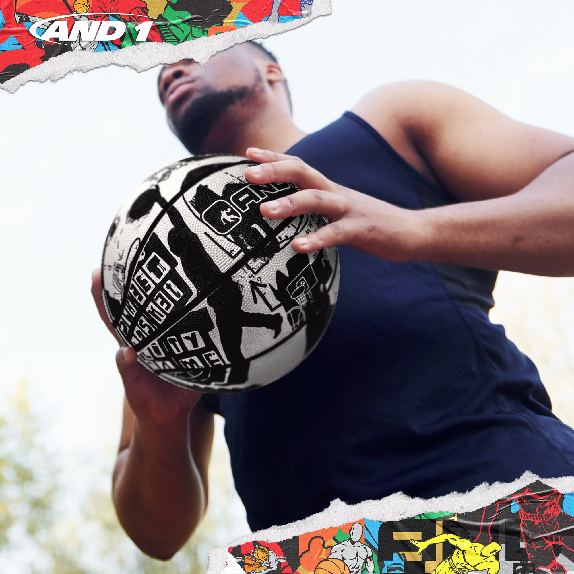 AND1 Street Art Basketball: Official Regulation Size 7 (29.5 inches)