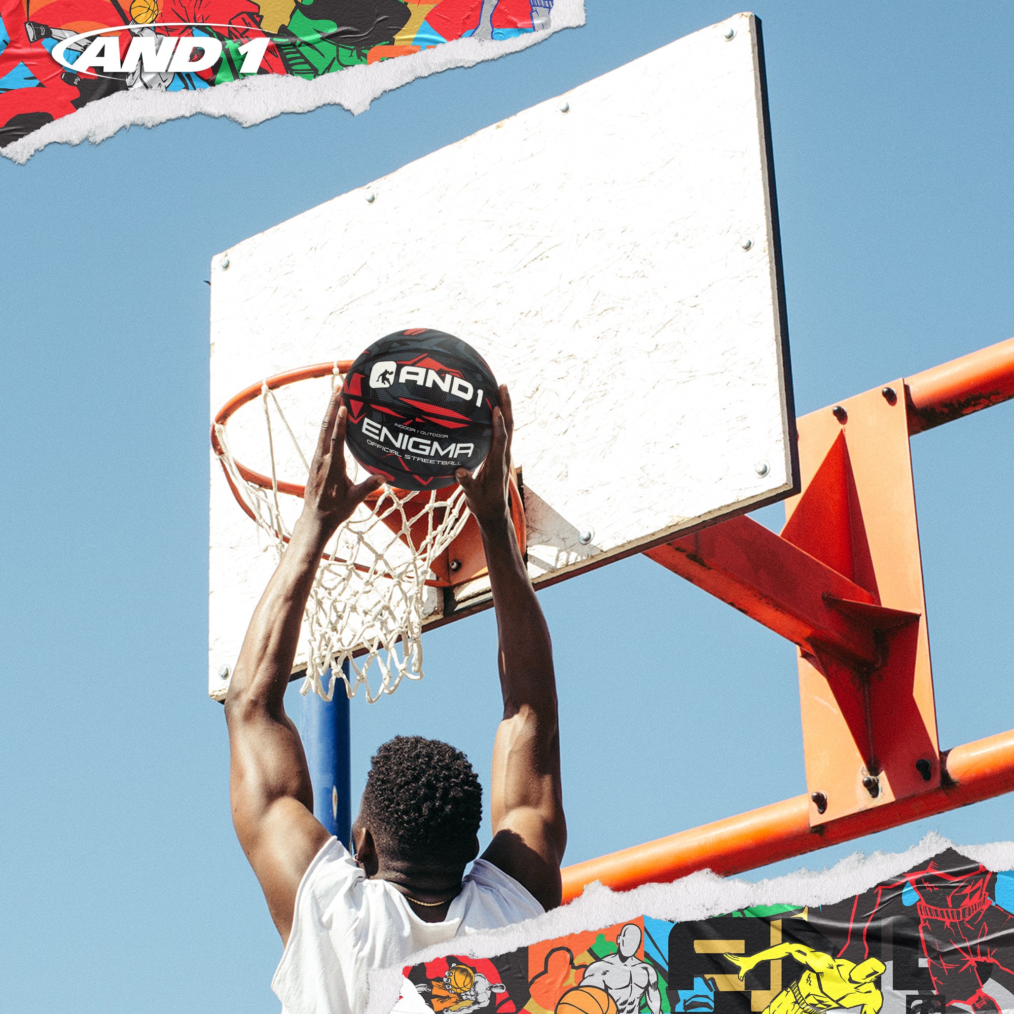 AND1 Enigma Basketball: Official Regulation Size 7 (29.5 inches)