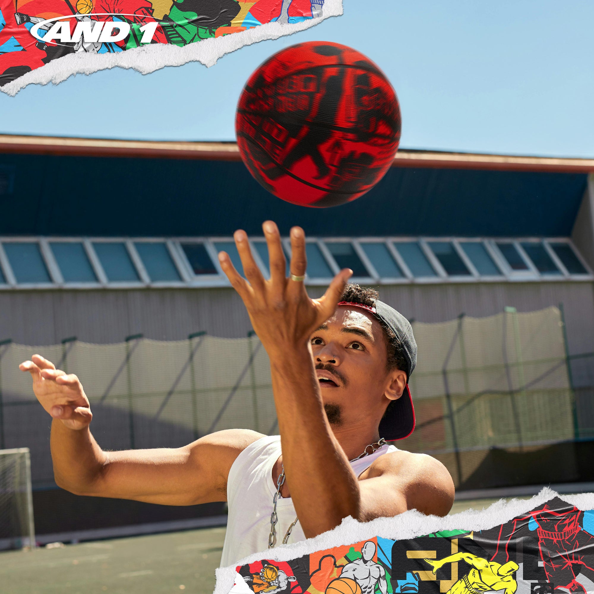 AND1 Street Art Basketball: Official Regulation Size 7 (29.5 inches)