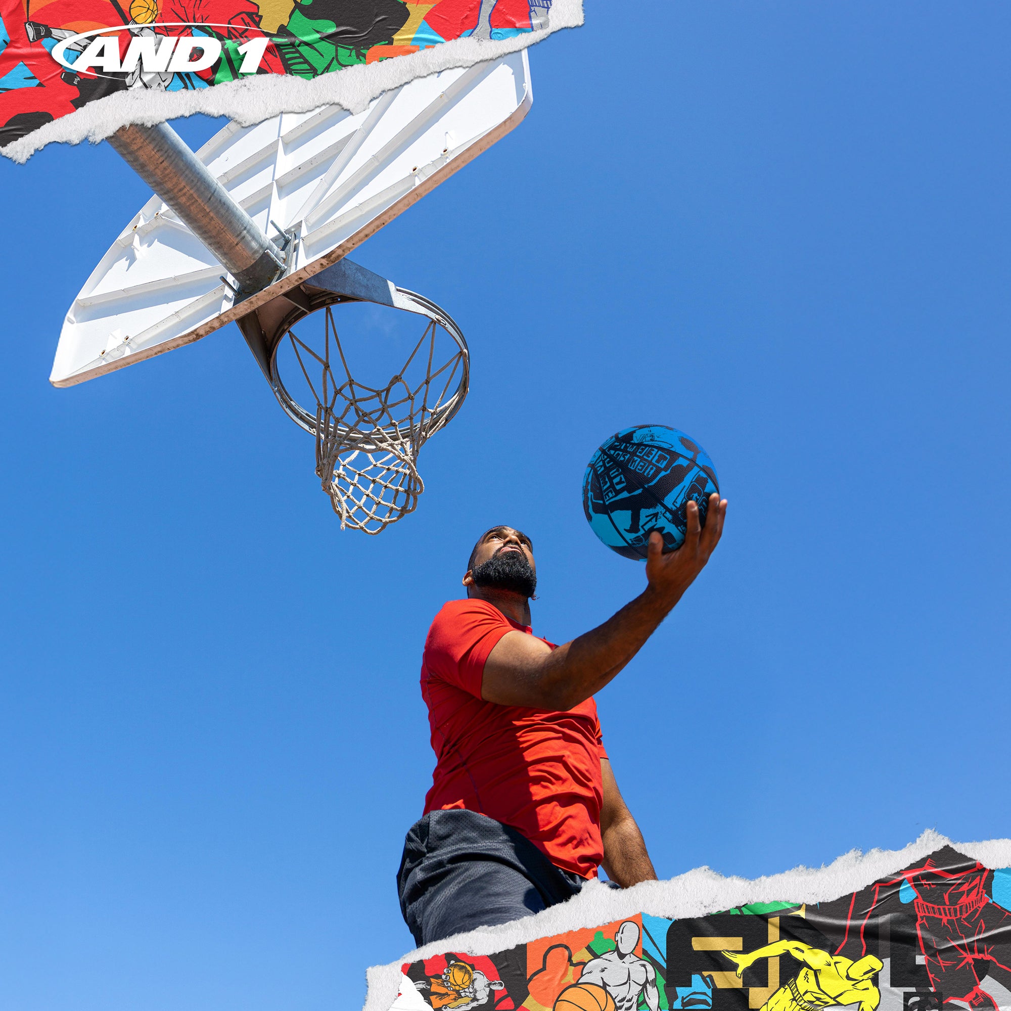 AND1 Street Art Basketball: Official Regulation Size 7 (29.5 inches)