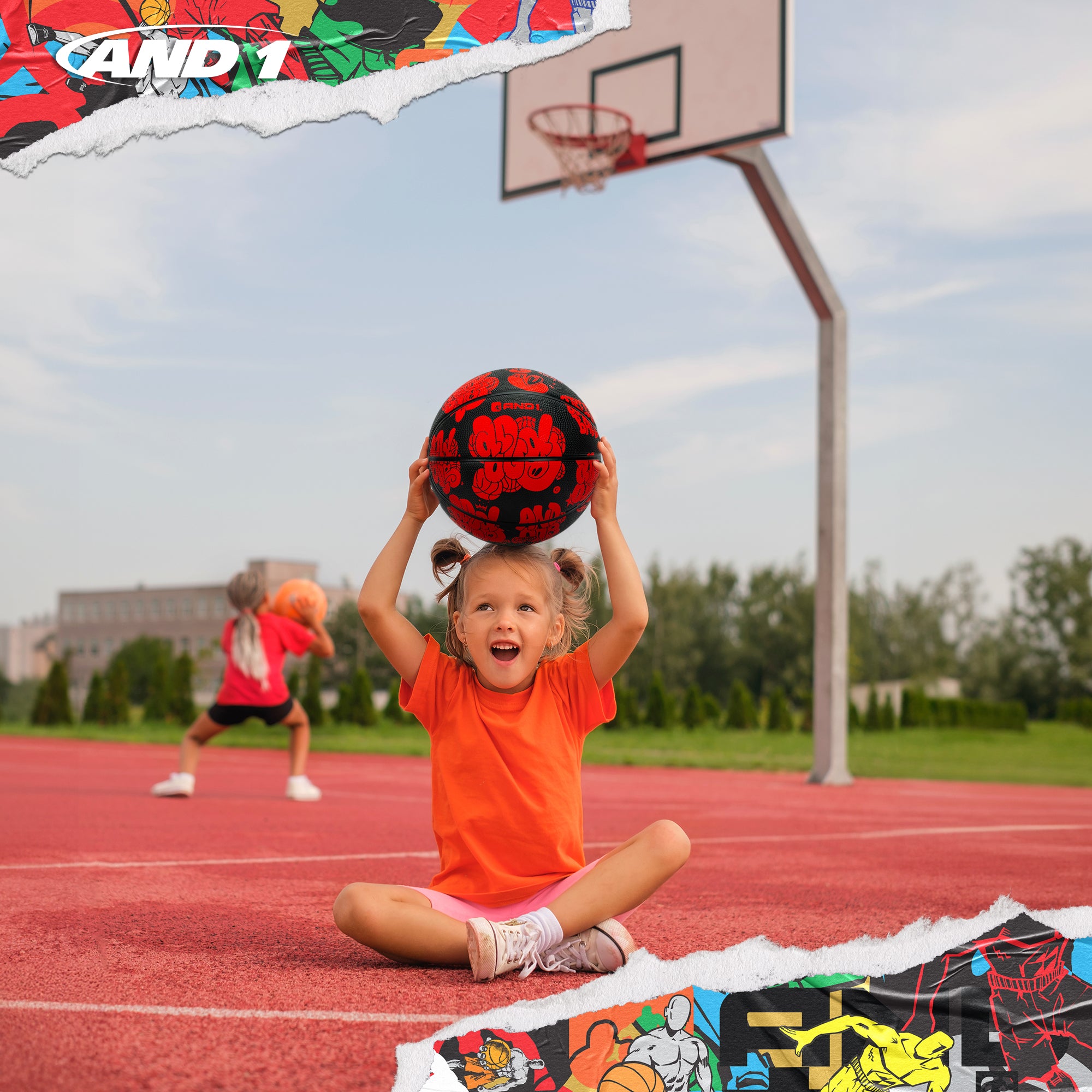 AND1 Toss Up Basketball: Official Regulation Size 5 (27.5 inches)