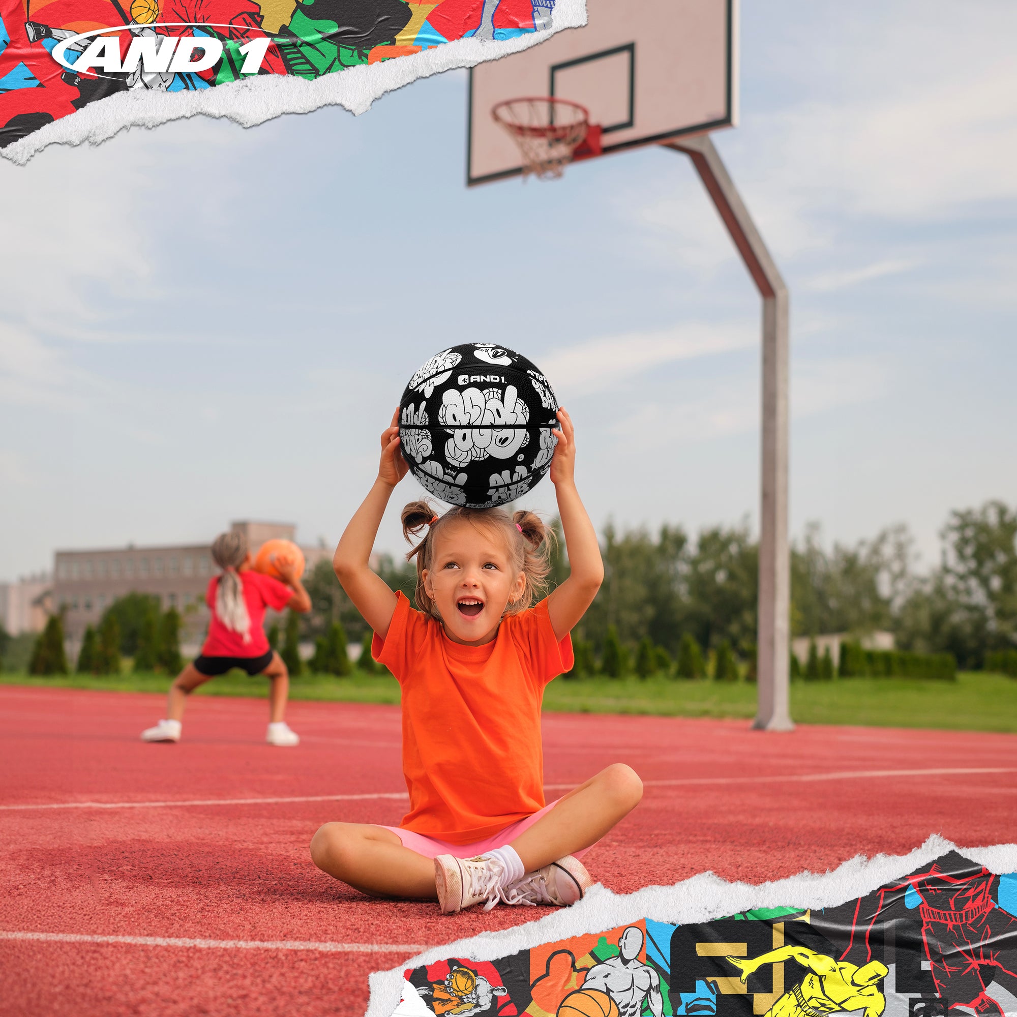 AND1 Toss Up Basketball: Official Regulation Size 5 (27.5 inches)