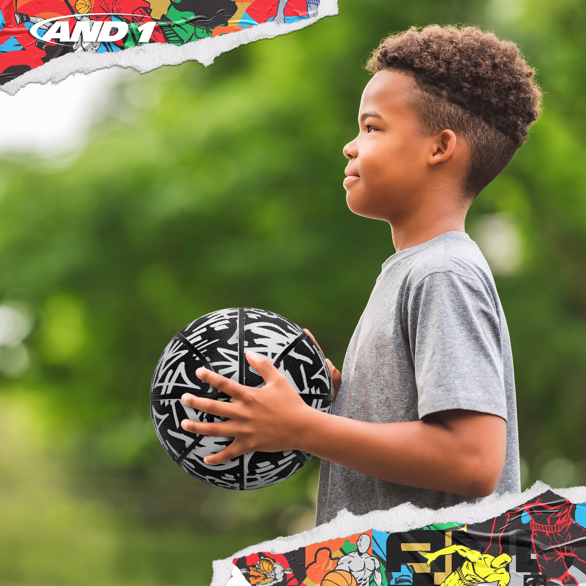AND1 Street Ink Basketball: Official Regulation Size 5 (27.5 inches)