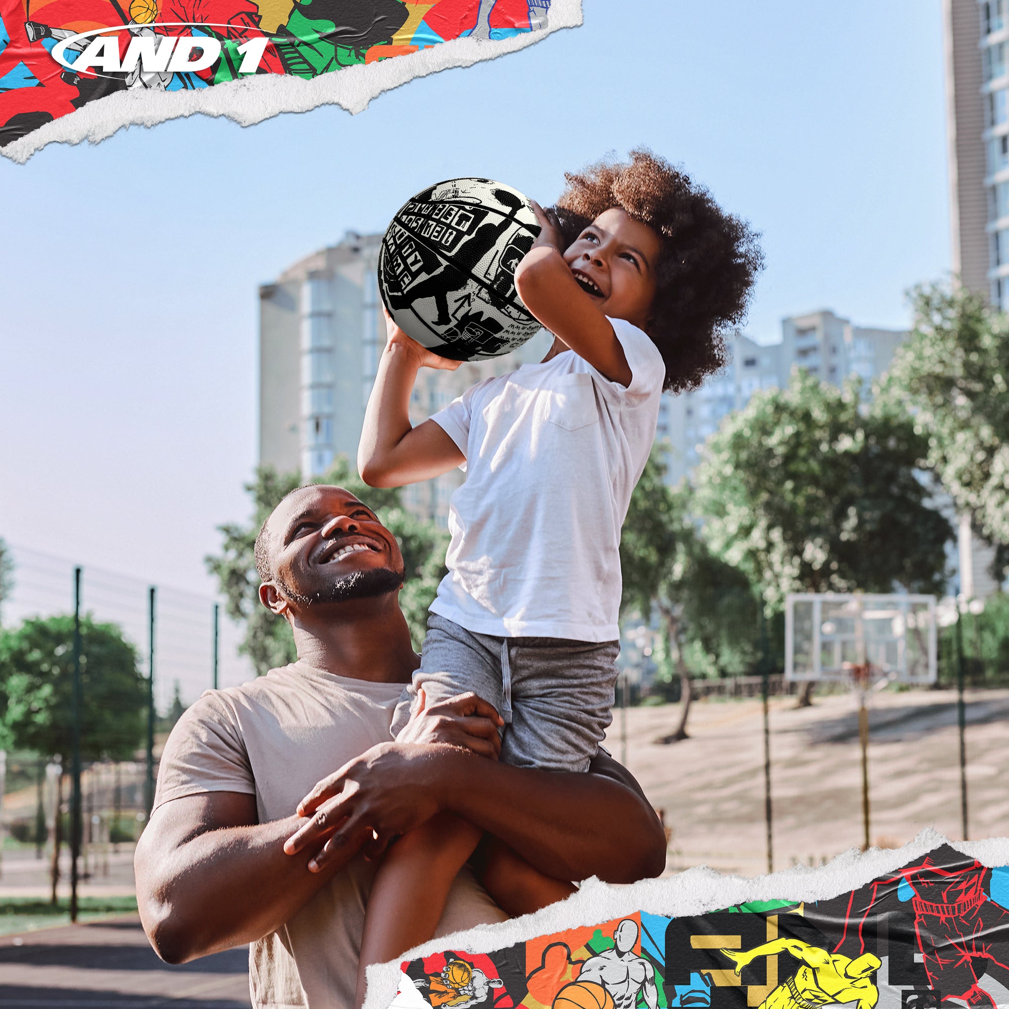 AND1 Street Art Basketball: Official Regulation Size 5 (27.5 inches)