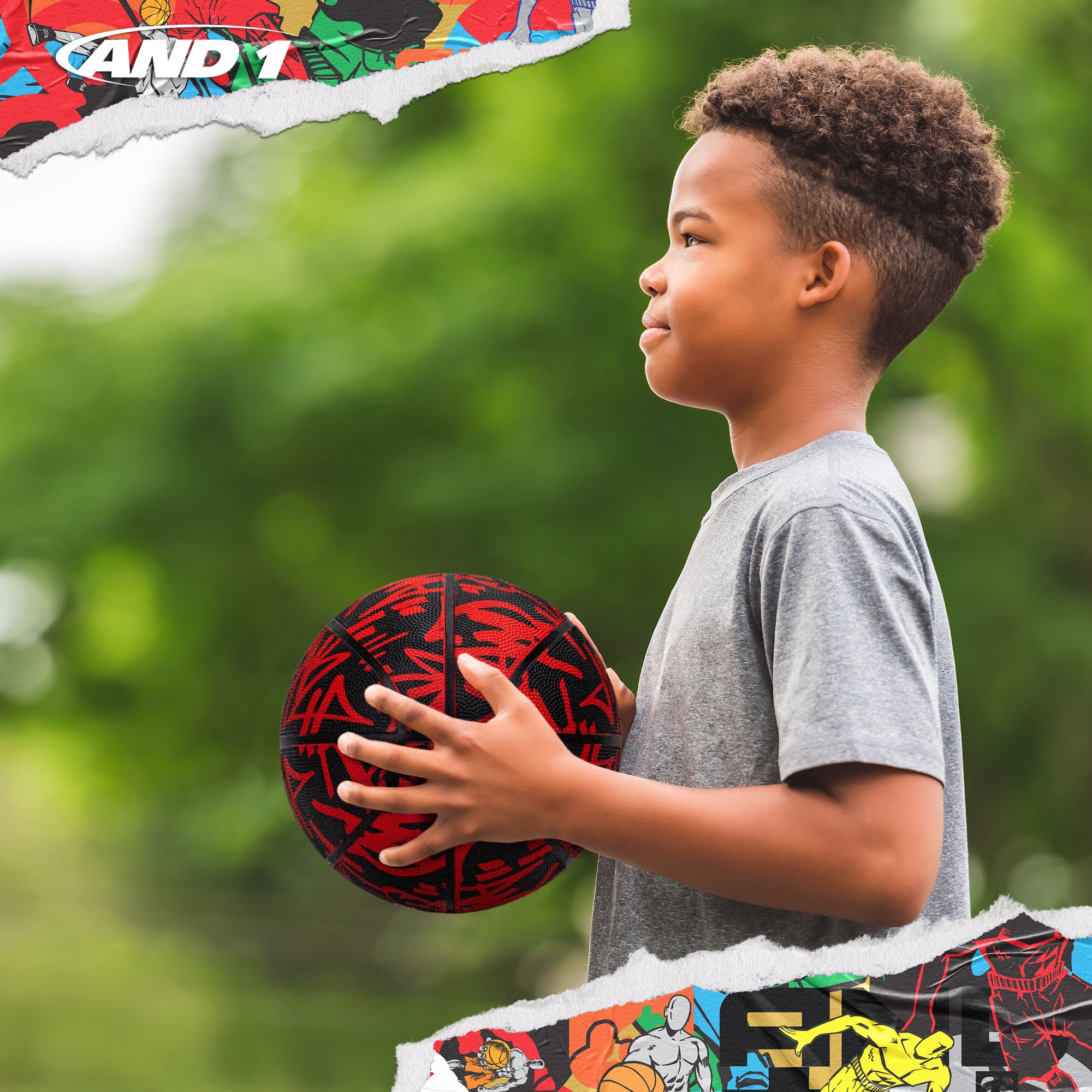 AND1 Street Ink Basketball: Official Regulation Size 5 (27.5 inches)