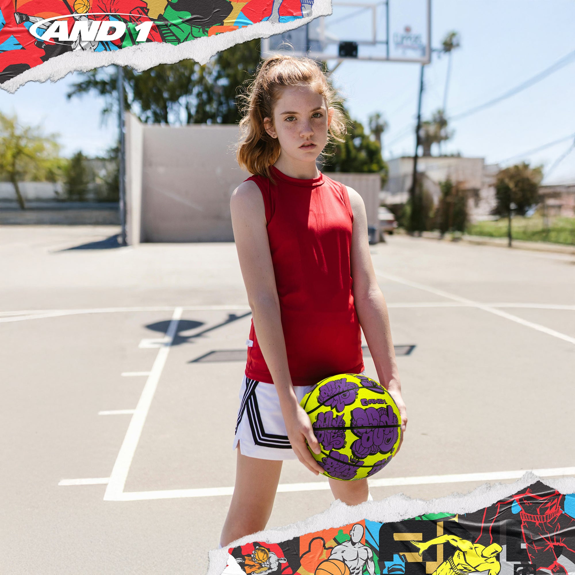 AND1 Toss Up Basketball: Official Regulation Size 6 (28.5 inches)