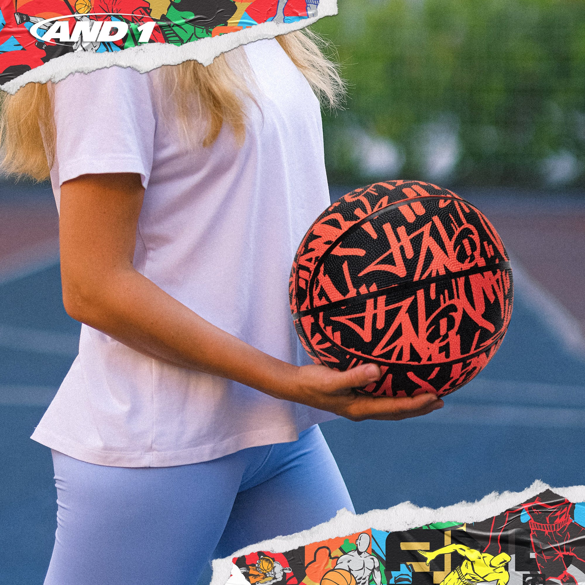 AND1 Street Ink Basketball: Official Regulation Size 6 (28.5 inches)