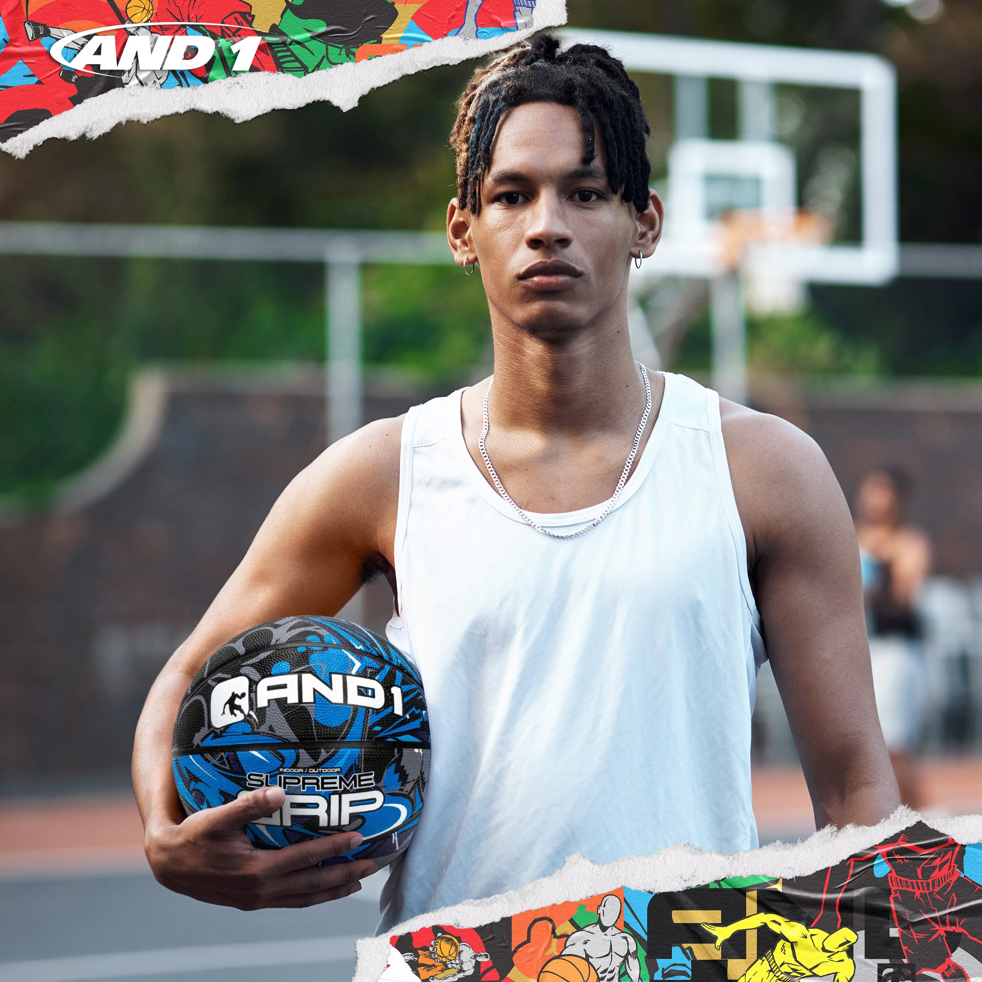 AND1 Supreme Grip Basketball: Official Regulation Size 7 (29.5 inches)