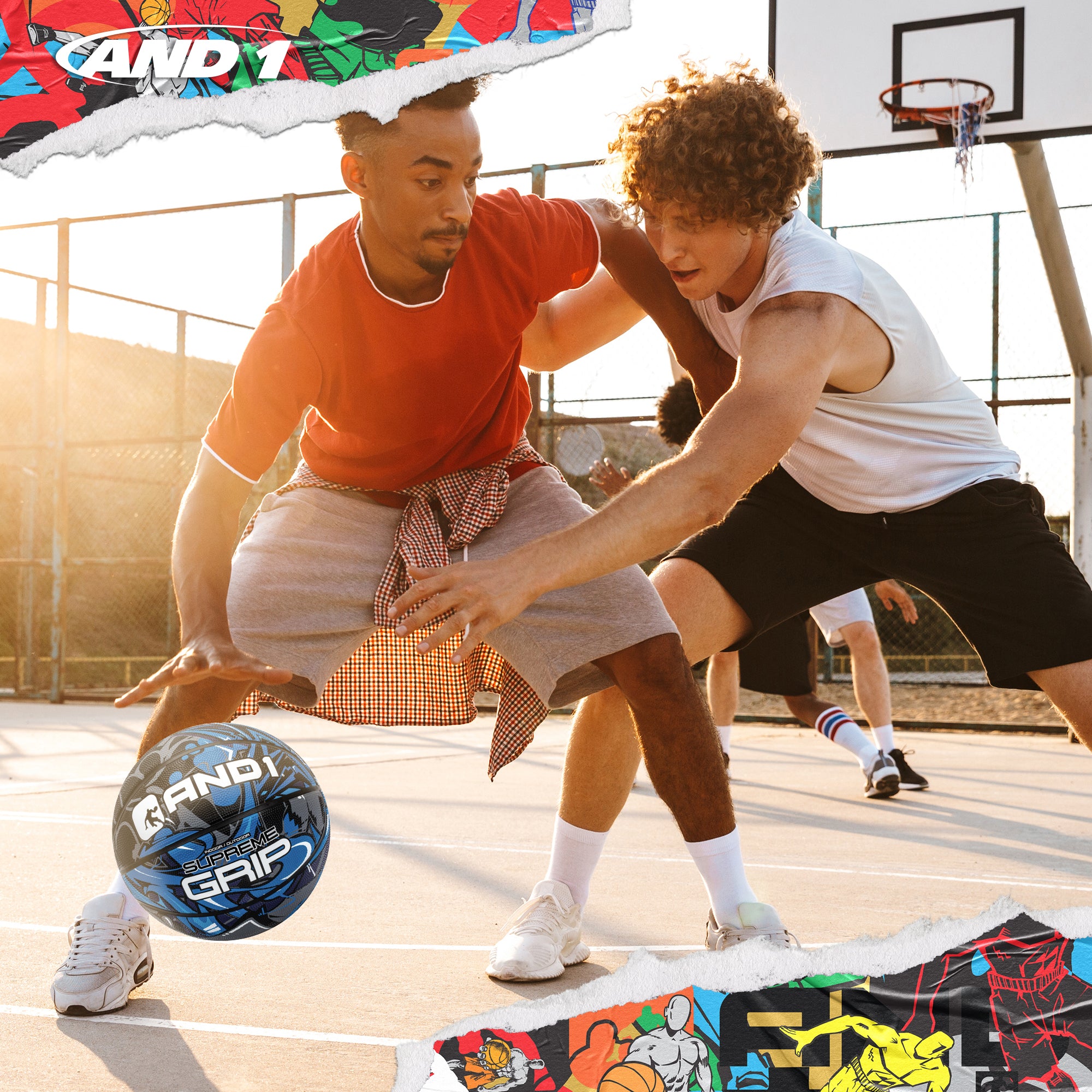 AND1 Supreme Grip Basketball: Official Regulation Size 7 (29.5 inches)