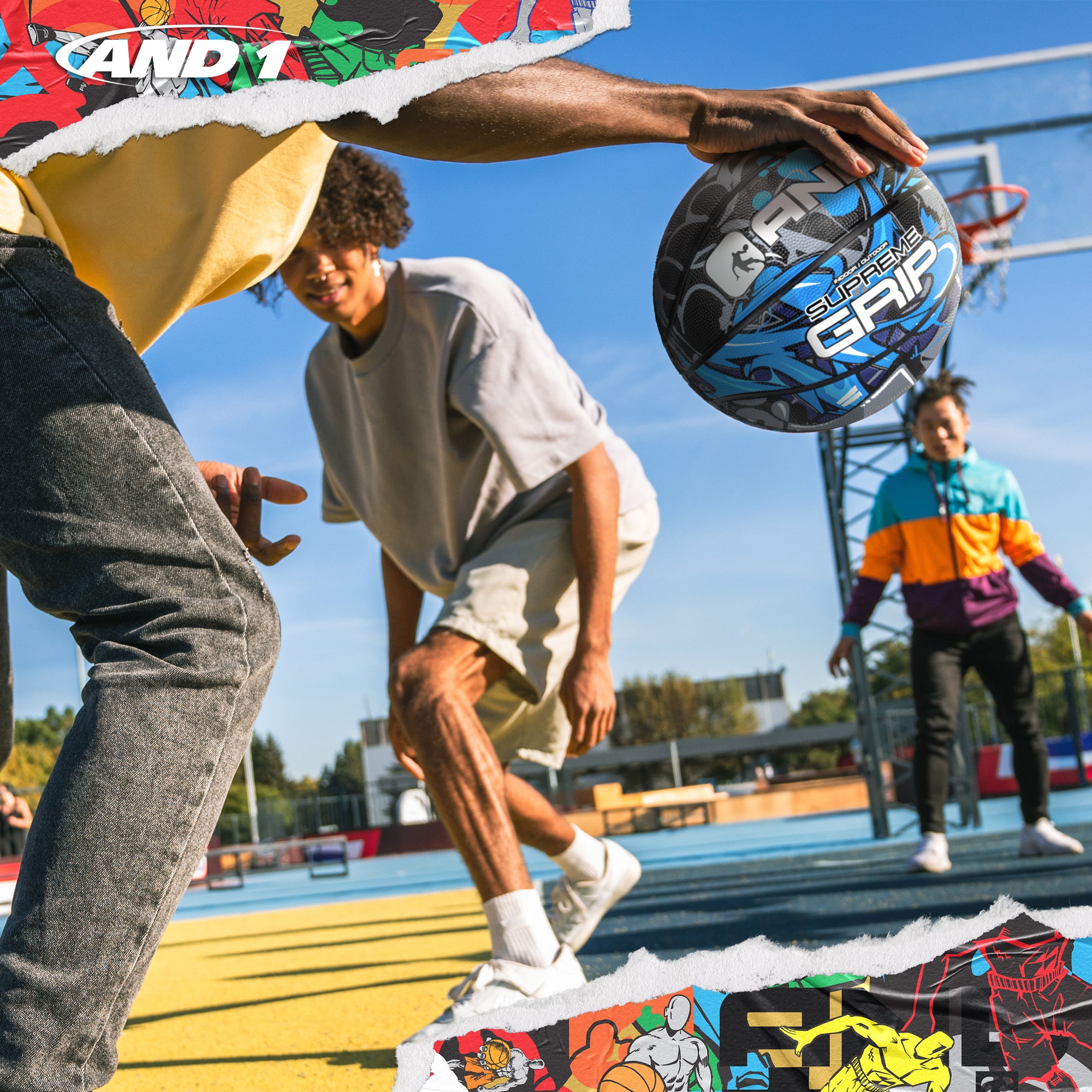 AND1 Supreme Grip Basketball: Official Regulation Size 7 (29.5 inches)