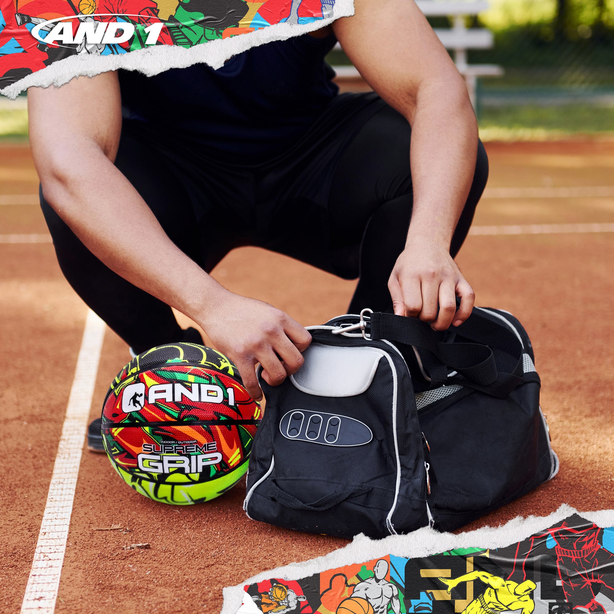 AND1 Supreme Grip Basketball: Official Regulation Size 7 (29.5 inches)